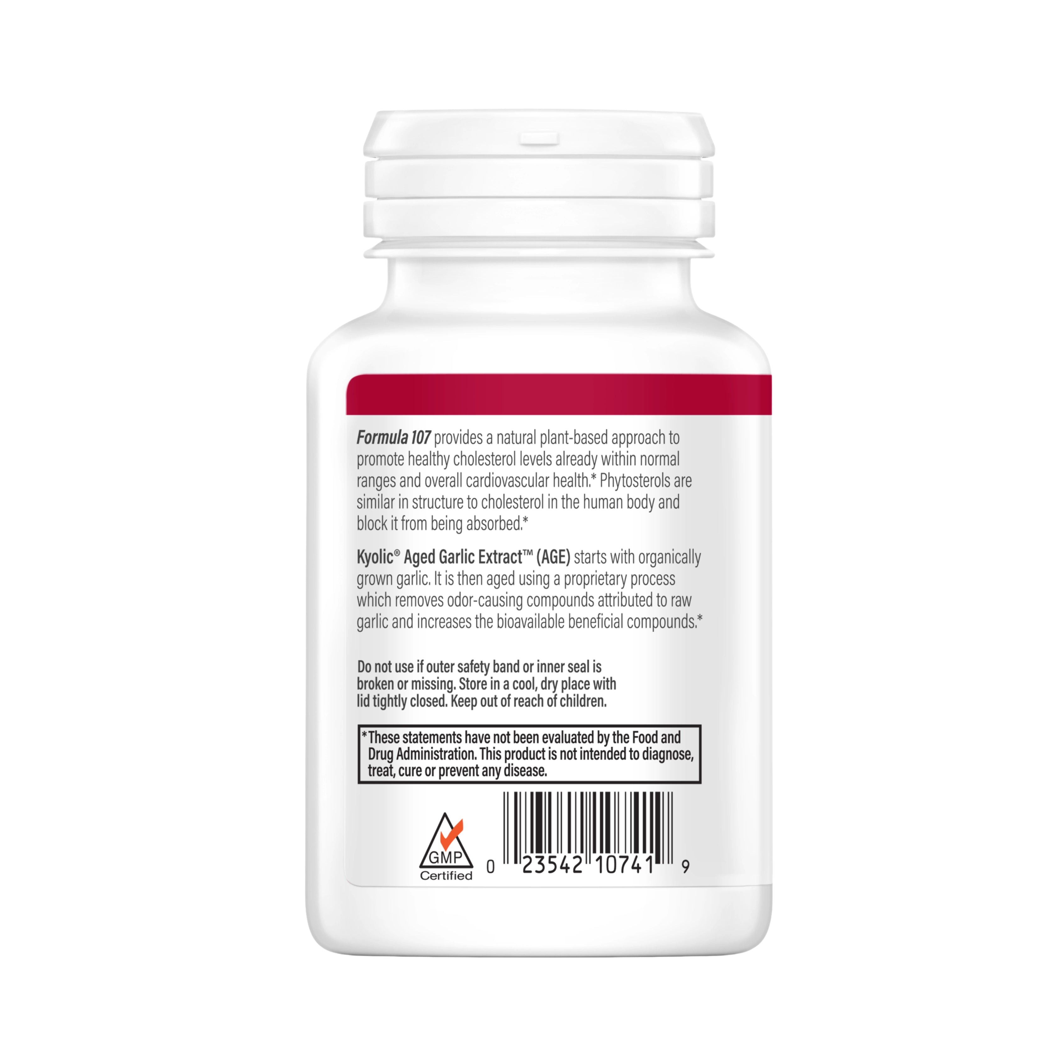 Kyolic, Phytosterols for Cholesterol Support, Formula 107, 80 Capsules