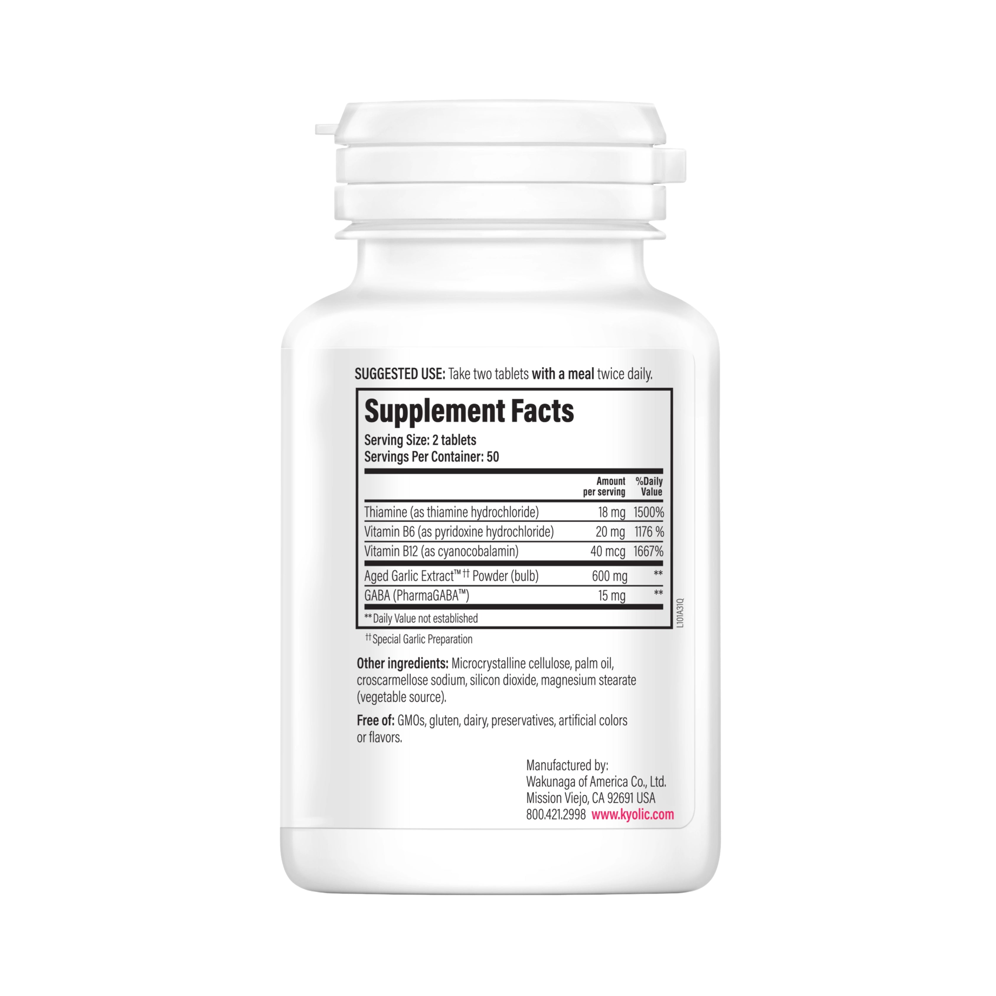 Kyolic, Stress & Fatigue Relief,  Formula 101, 100 Capsules