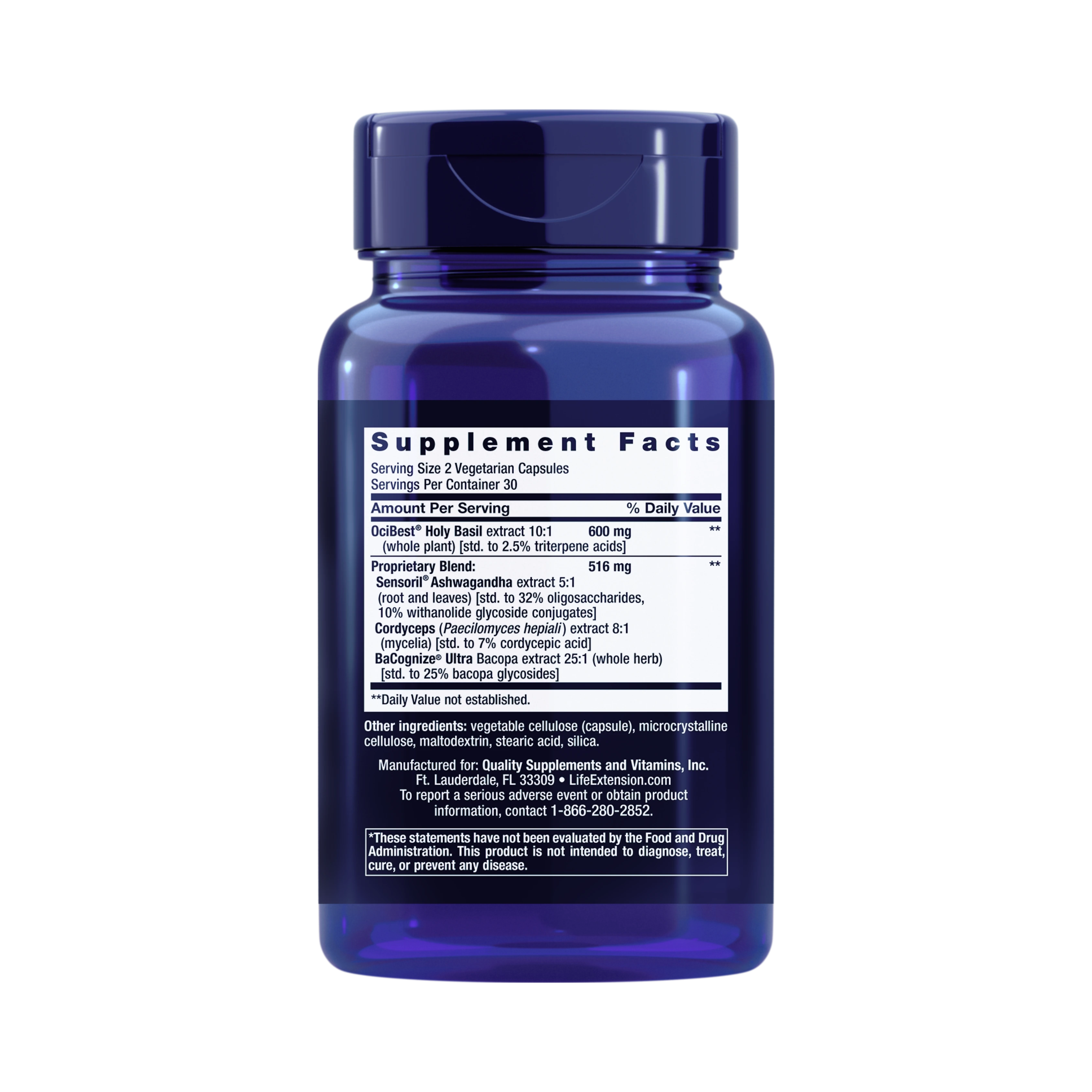 Life Extension, Adrenal Energy Formula, 60 Veg Caps