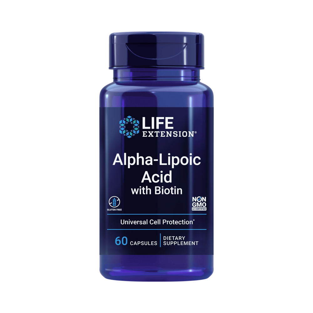 Life Extension, Alpha-Lipoic Acid with Biotin, 60 Capsules