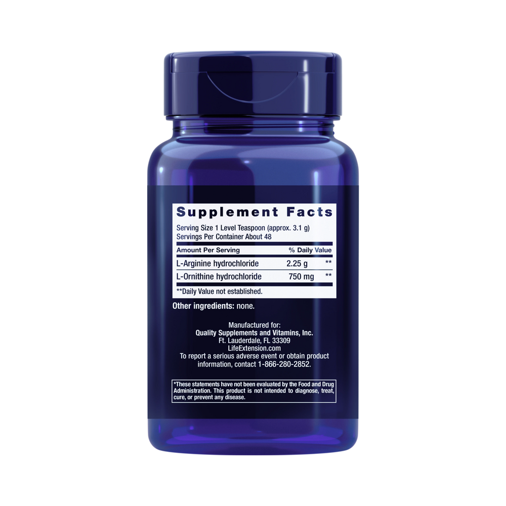 Life Extension, Arginine Ornithine Powder