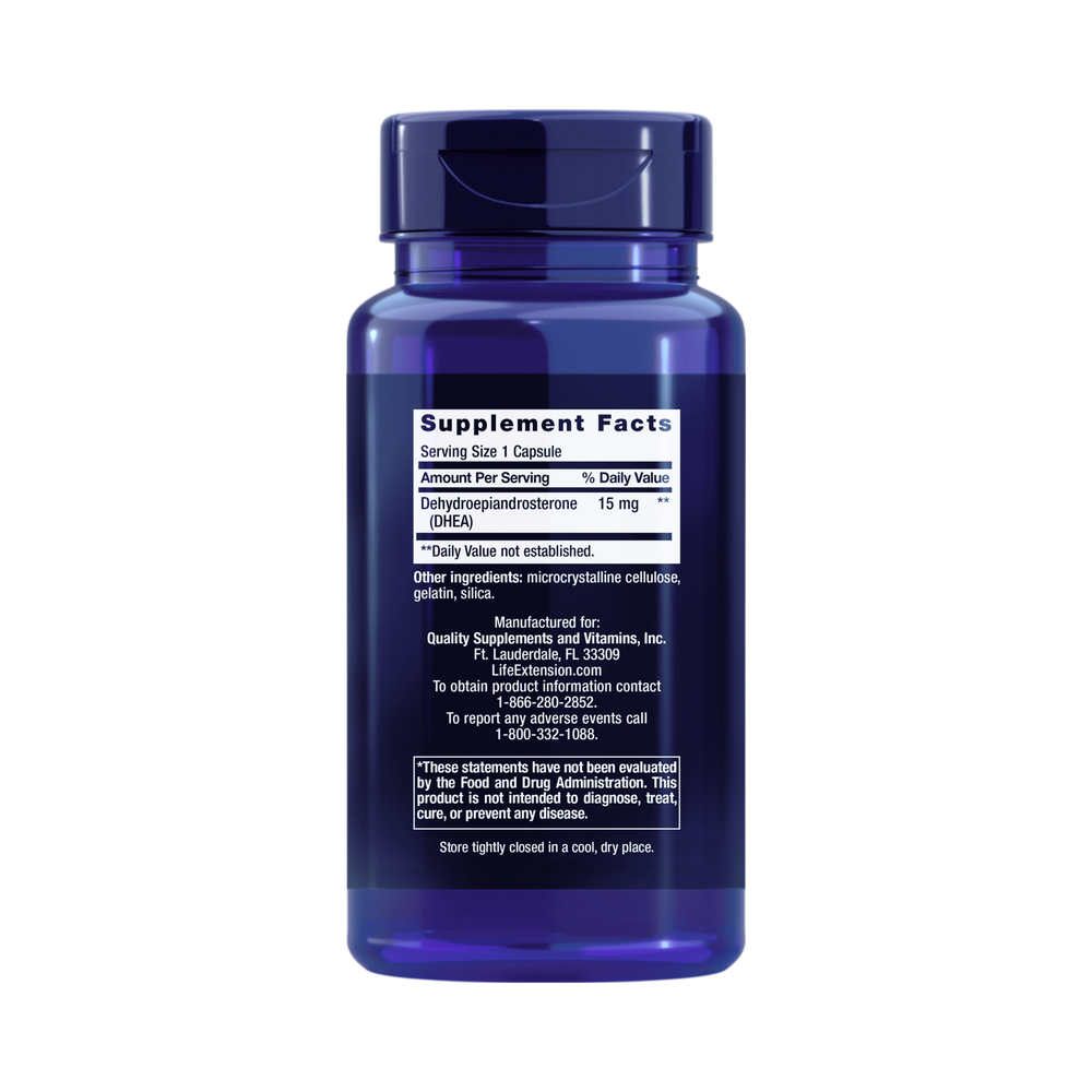 Life Extension, DHEA 15 mg