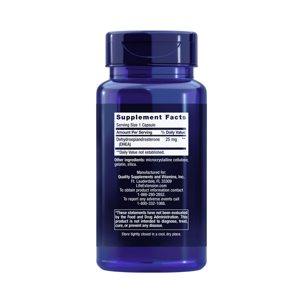 Life Extension, DHEA 25 mg