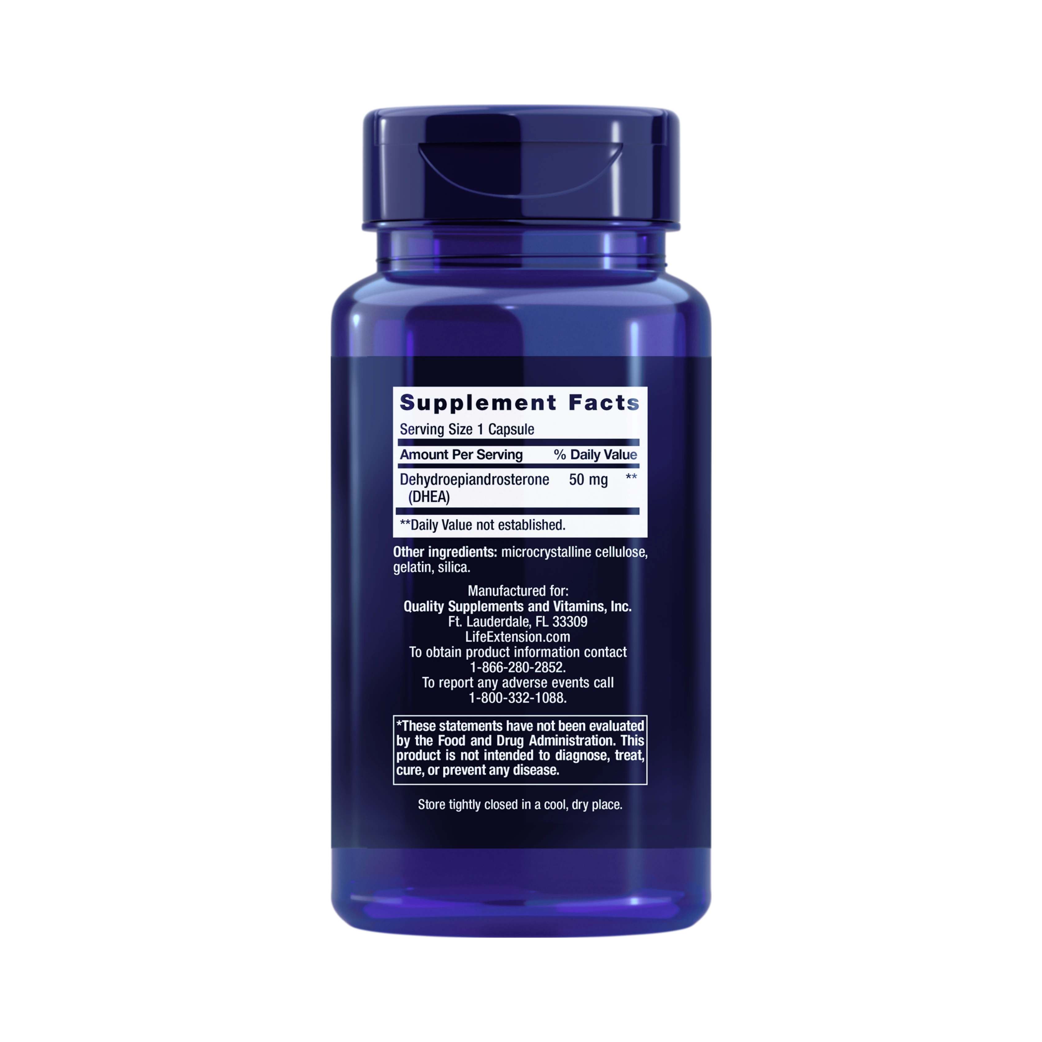 Life Extension, DHEA, 50 Mg, 60 Capsules