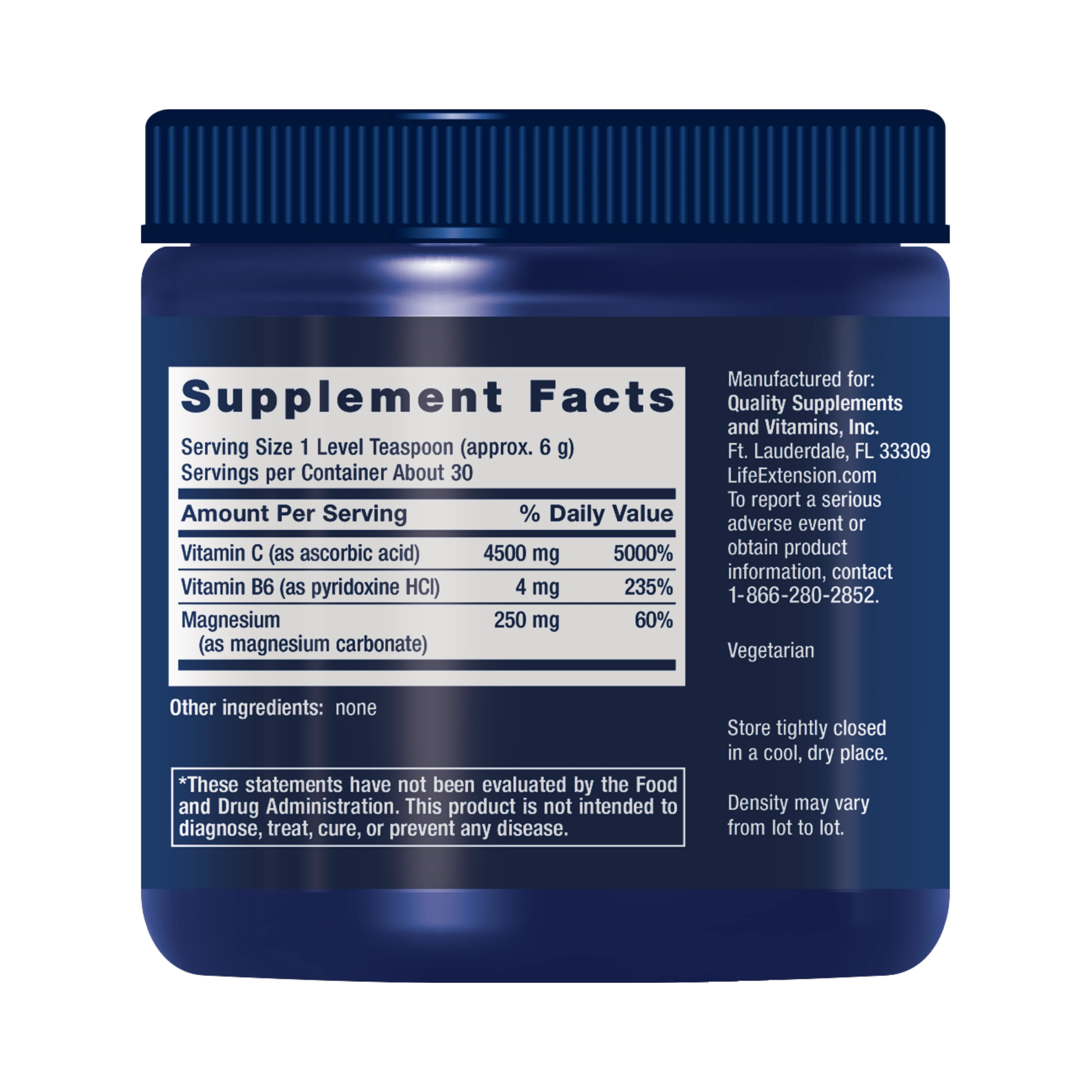 Life Extension, Effervescent Vitamin C Magnesium Crystals