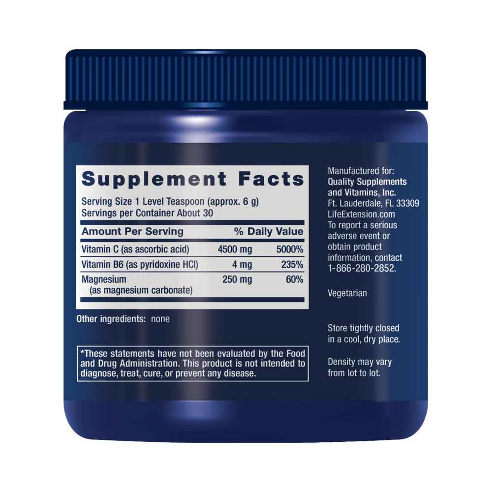 Life Extension, Effervescent Vitamin C Magnesium Crystals