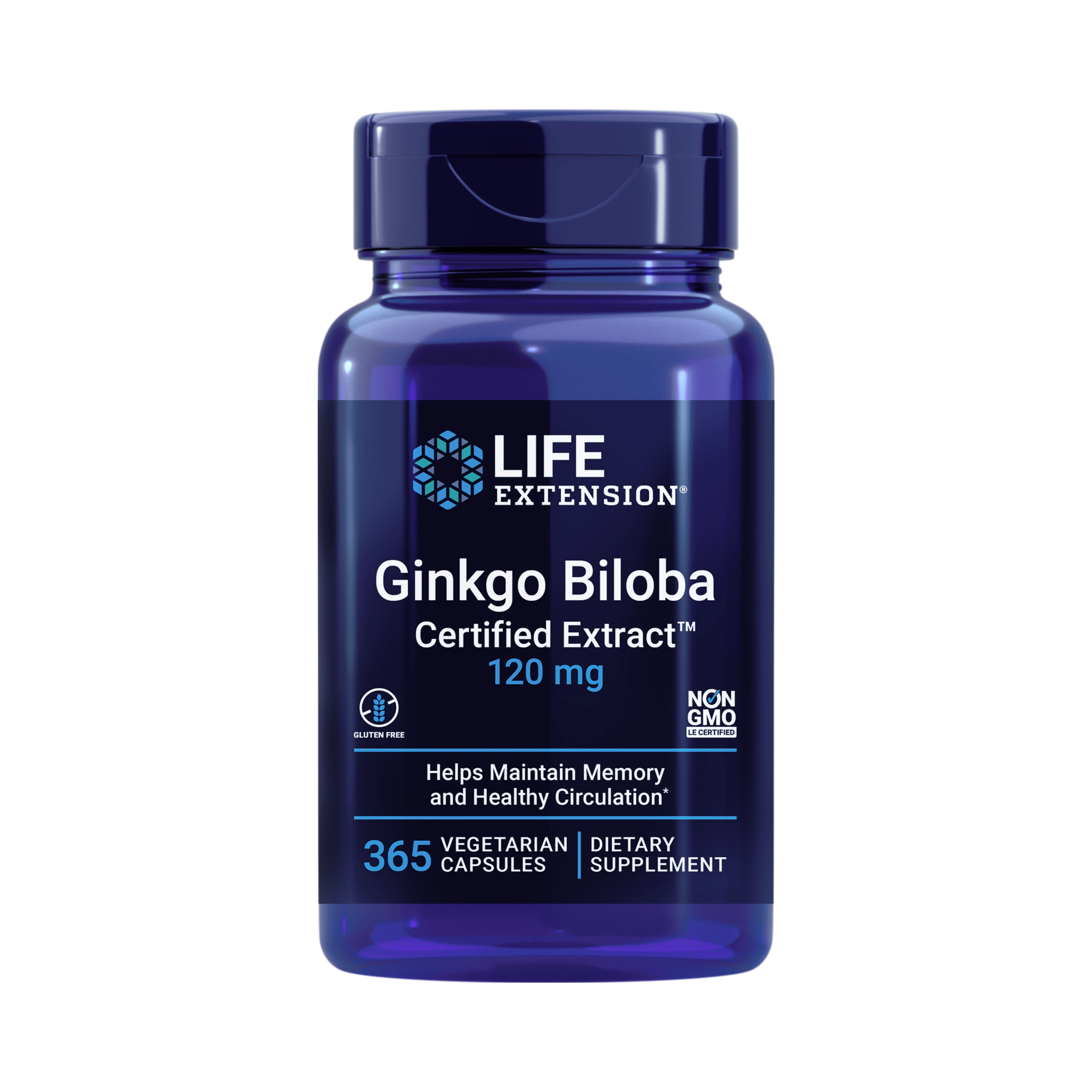 Life Extension, Ginkgo Biloba Certified Extract™