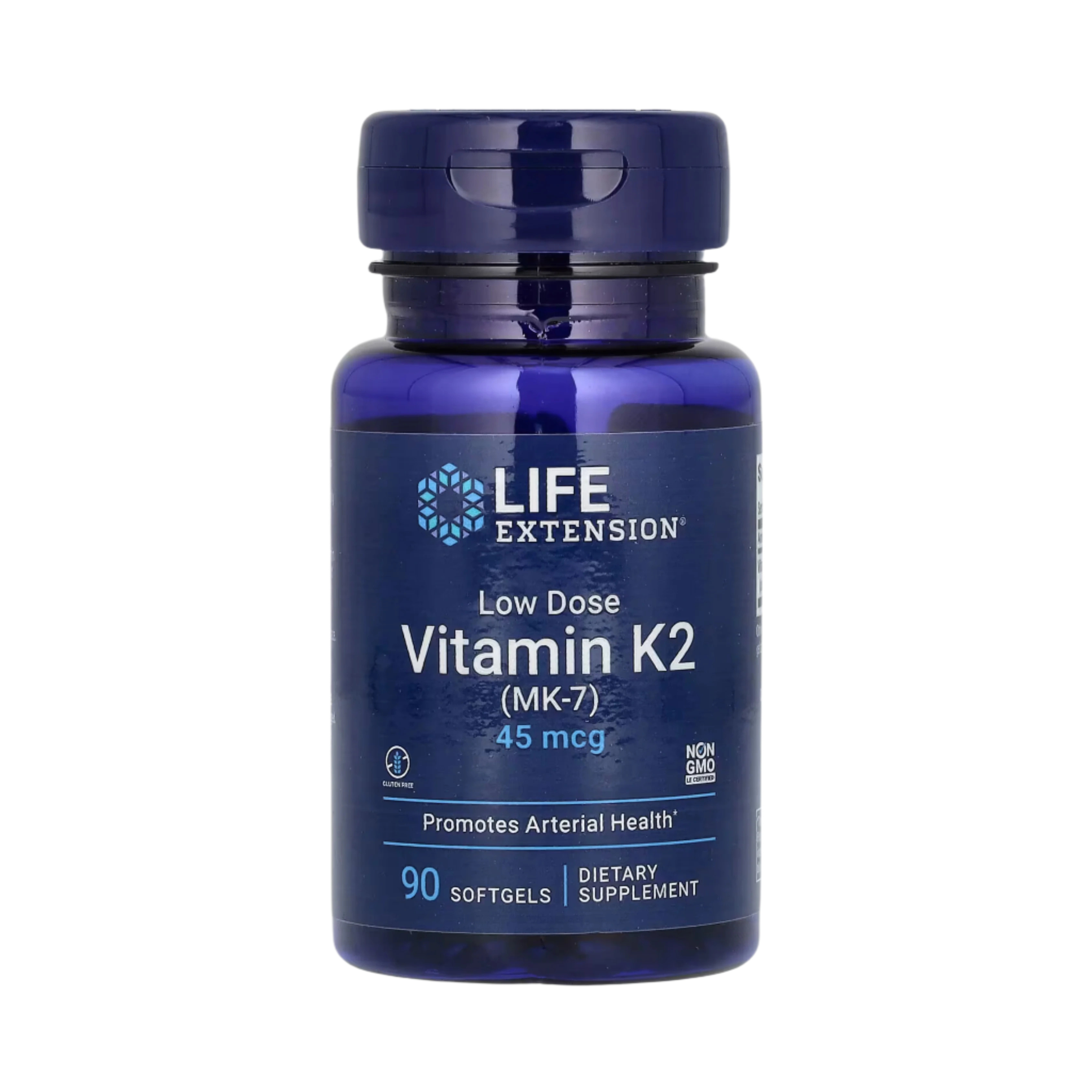 Life Extension, Low Dose Vitamin K2 (MK-7), 45 Mcg, 90 Softgels