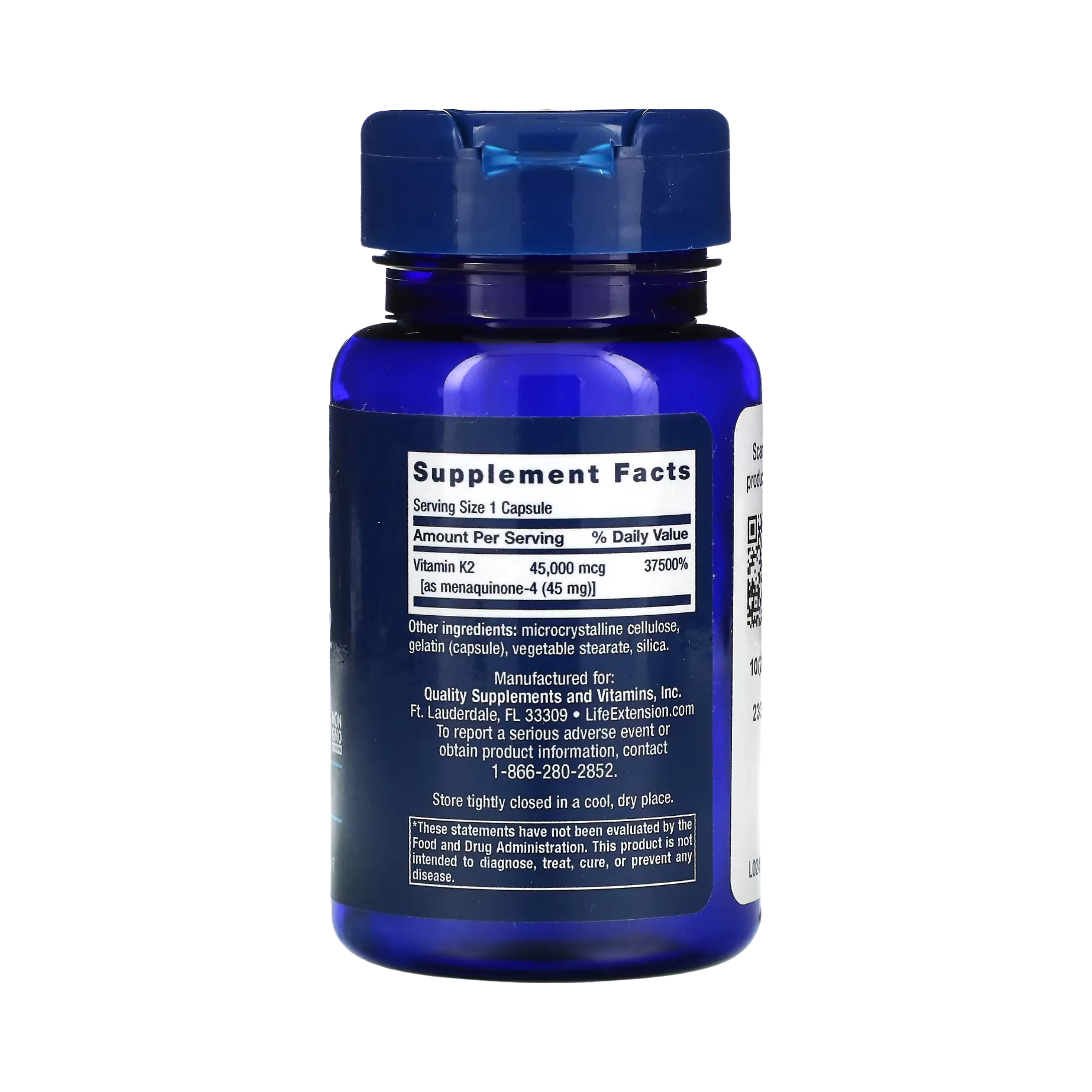 Life Extension - Mega Vitamin K2, 30 Capsules