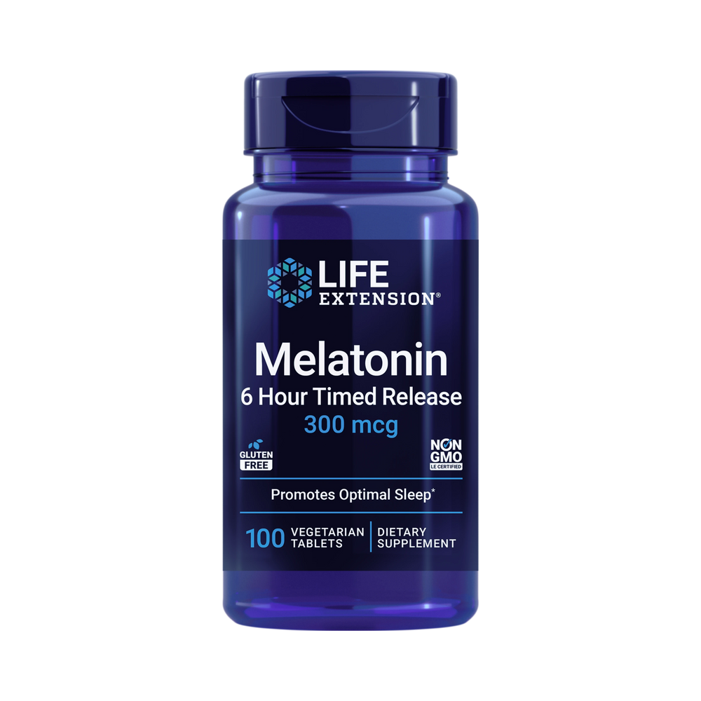 Life Extension, Melatonin 6 Hour Timed Release (300 mcg)