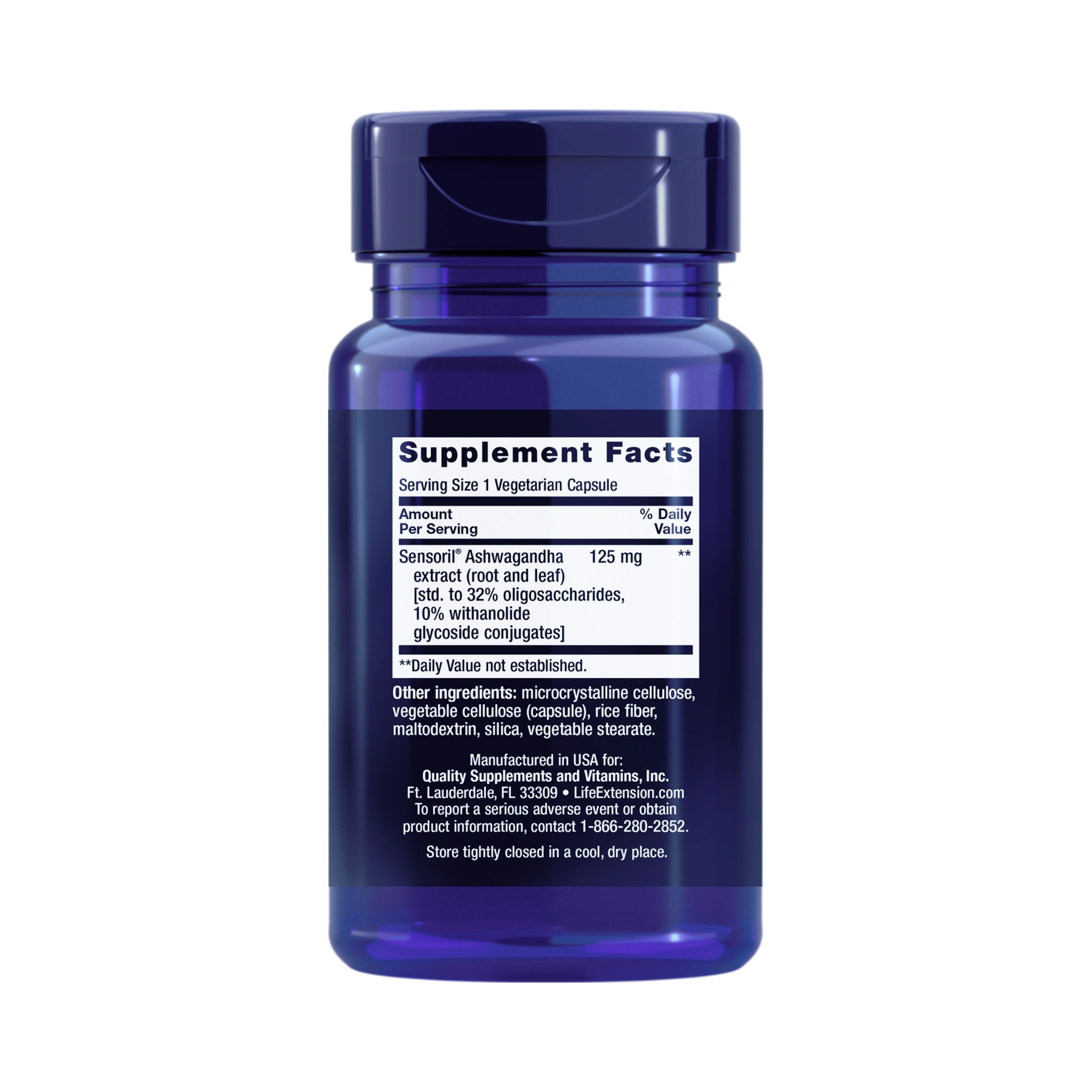 Life Extension, Optimized Ashwagandha