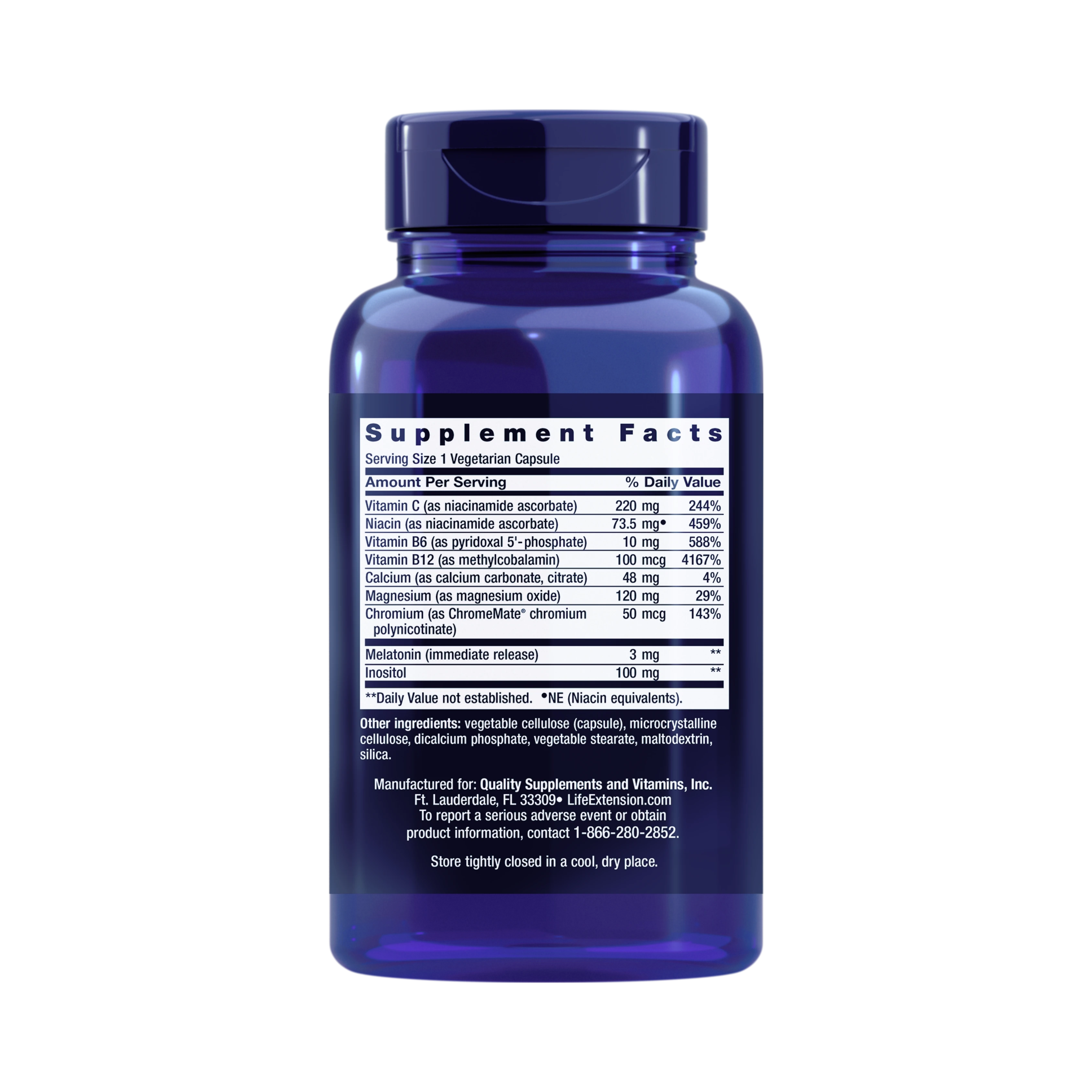 Life Extension, Quiet Sleep Melatonin - 3 mg