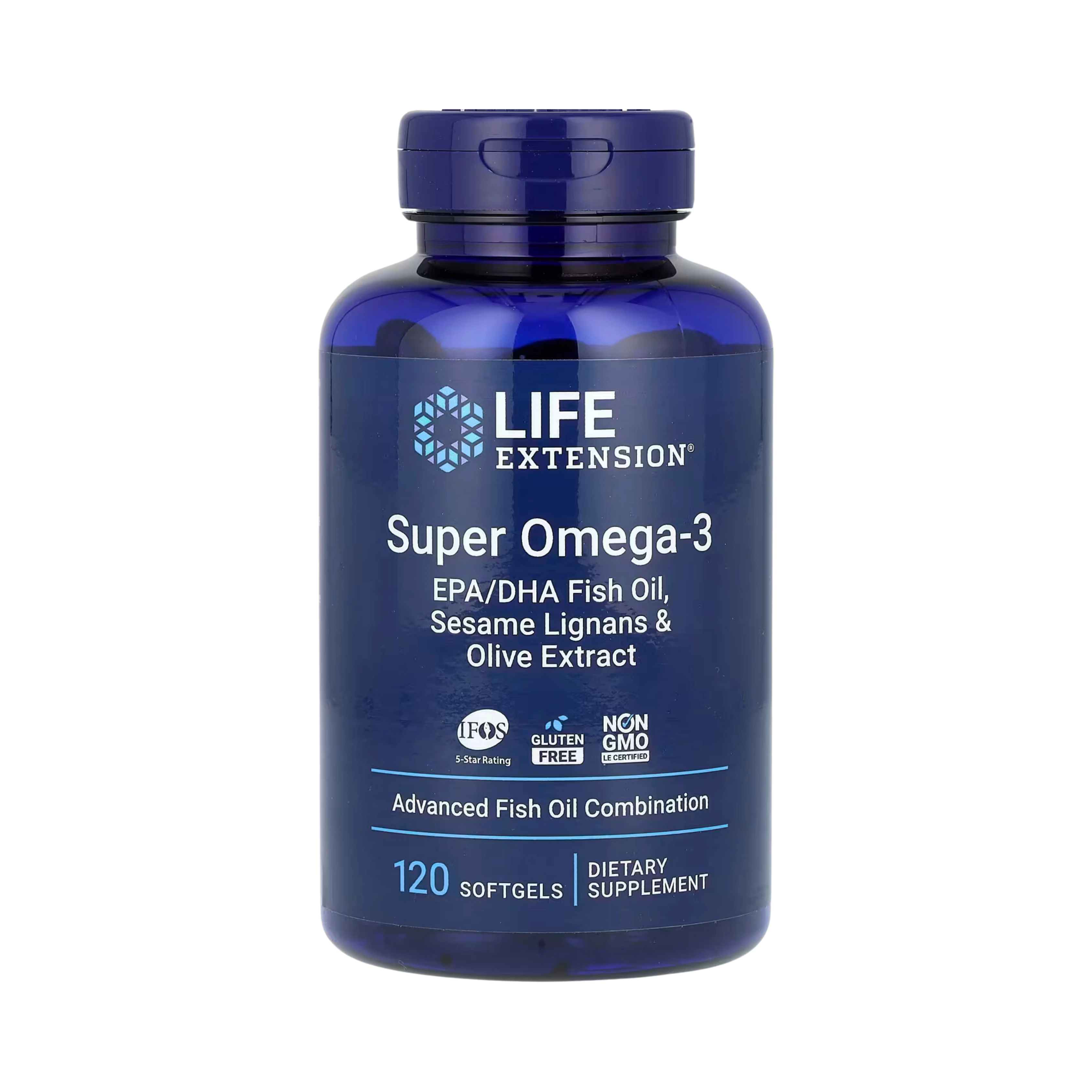Life Extension - Super Omega-3 EPA/DHA Fish Oil, Sesame Lignans & Olive Extract 120 Softgels
