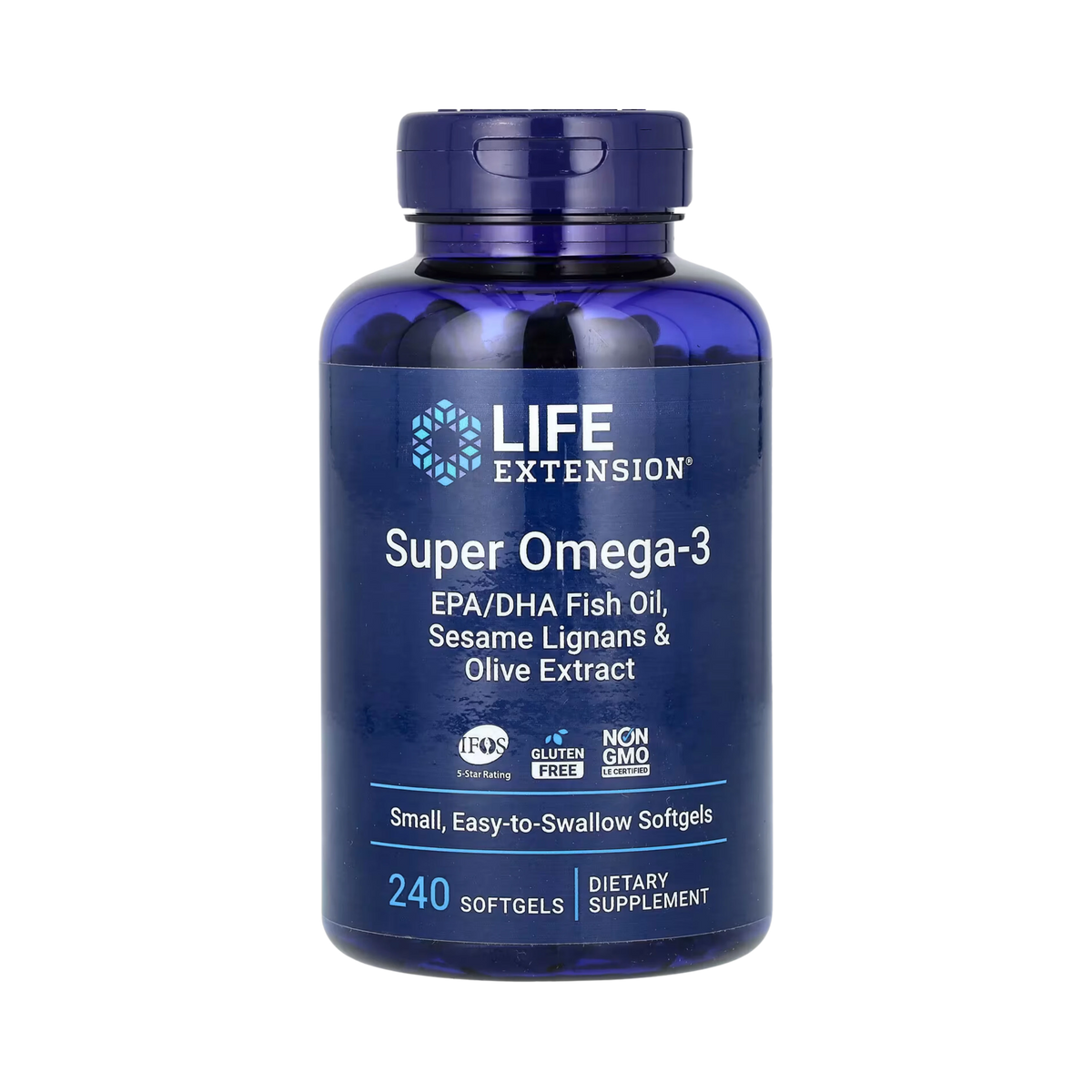 Life Extension - Super Omega-3 EPA/DHA Fish Oil, Sesame Lignans & Olive Extract, 240 Softgels