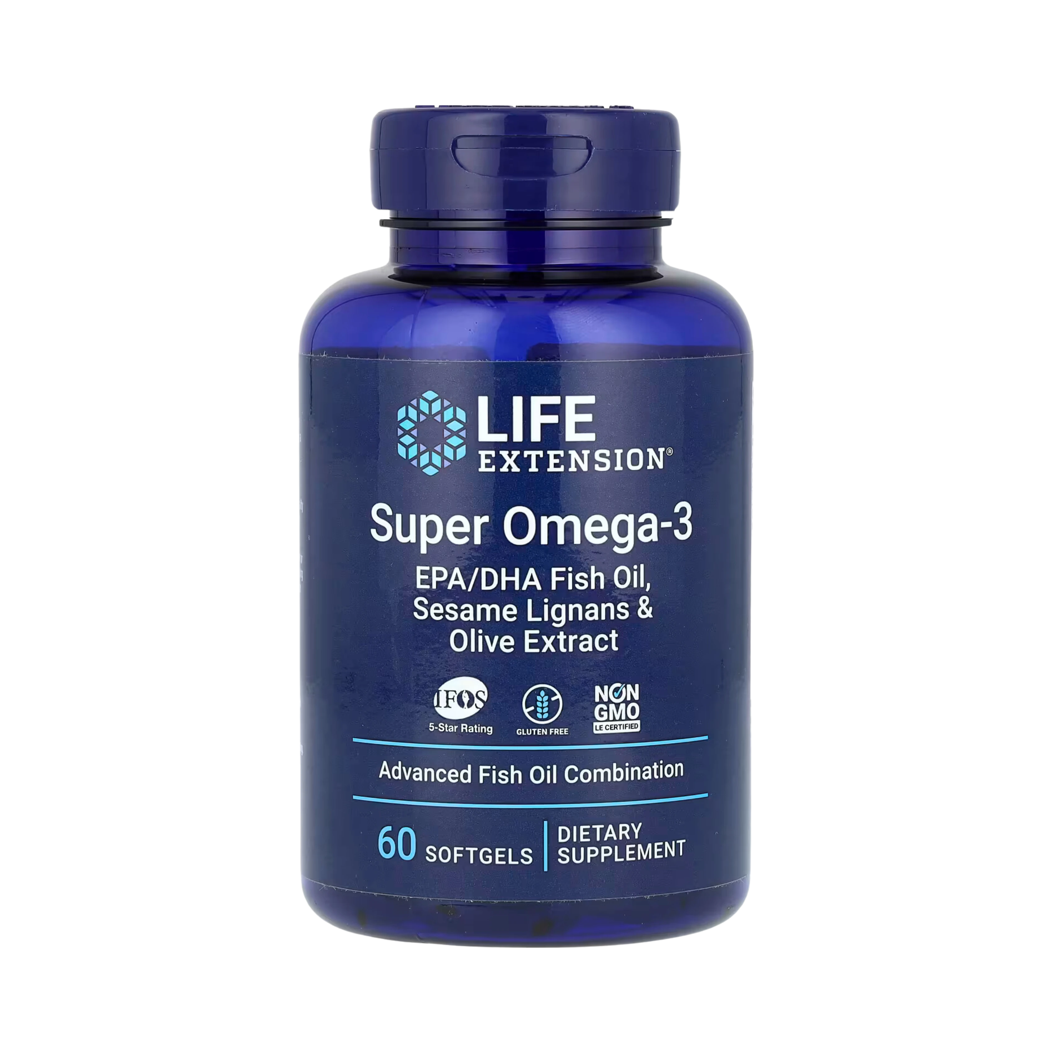 Life Extension - Super Omega-3 EPA/DHA Fish Oil, Sesame Lignans & Olive Extract 60 Softgels