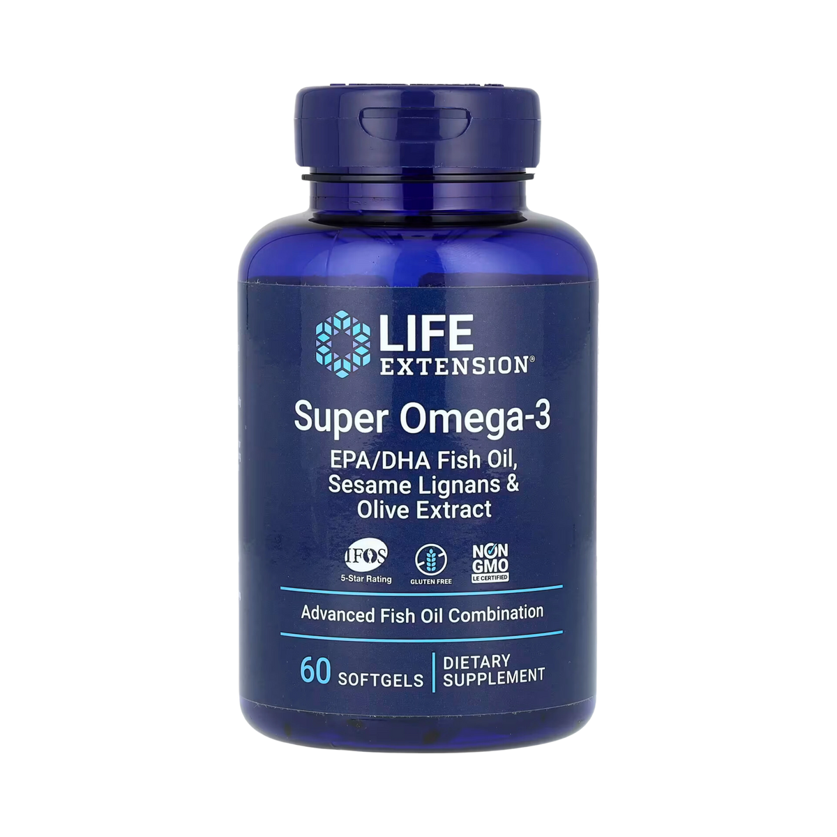 Life Extension - Super Omega-3 EPA/DHA Fish Oil, Sesame Lignans & Olive Extract 60 Softgels
