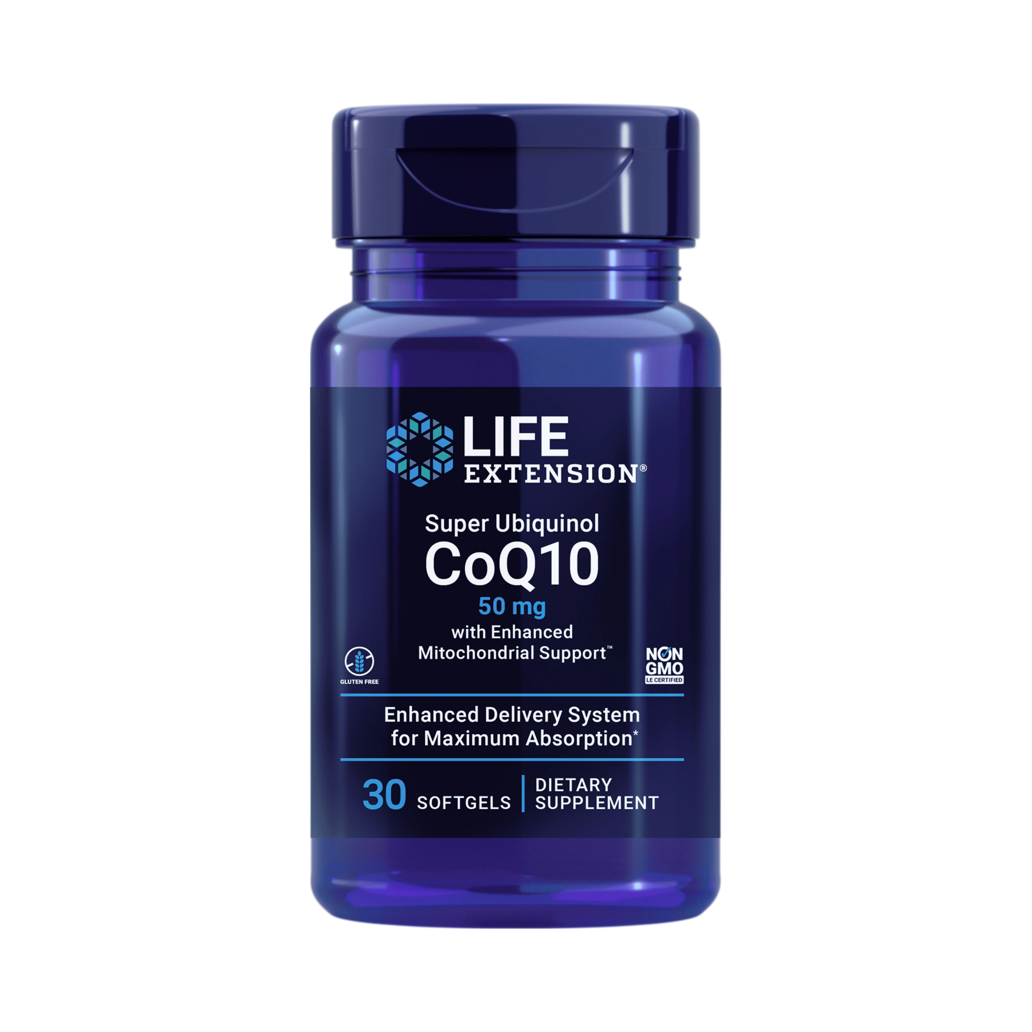 Life Extension, Super Ubiquinol CoQ10 with Enhanced Mitochondrial Support™ - 50 mg 30 Softgels