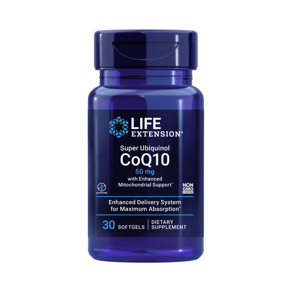 Life Extension, Super Ubiquinol CoQ10 with Enhanced Mitochondrial Support™ - 50 mg 30 Softgels