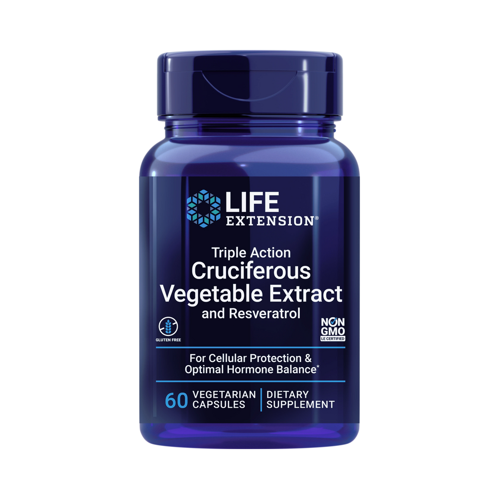 Life Extension, Triple Action Cruciferous Vegetable Extract and Resveratrol