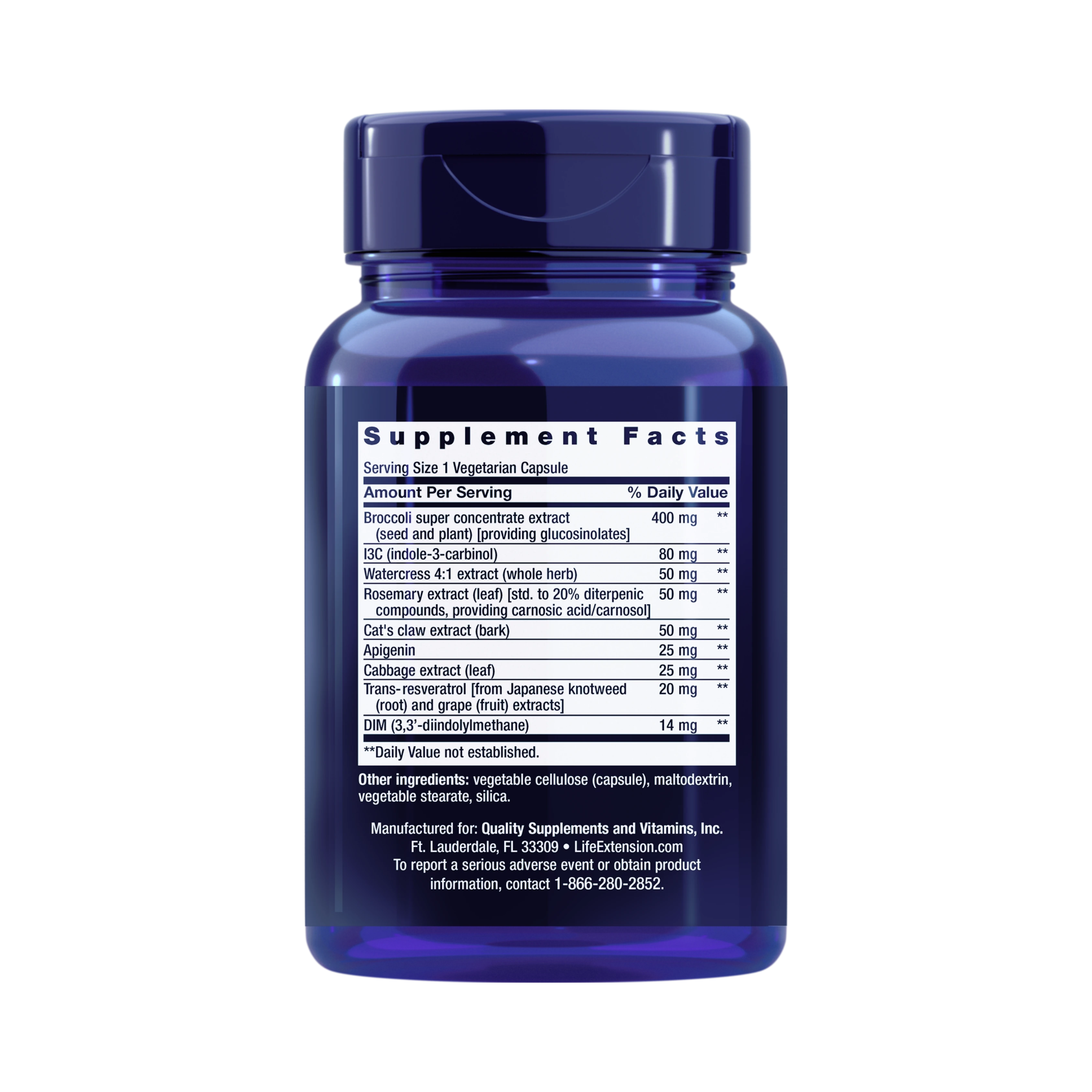 Life Extension, Triple Action Cruciferous Vegetable Extract and Resveratrol