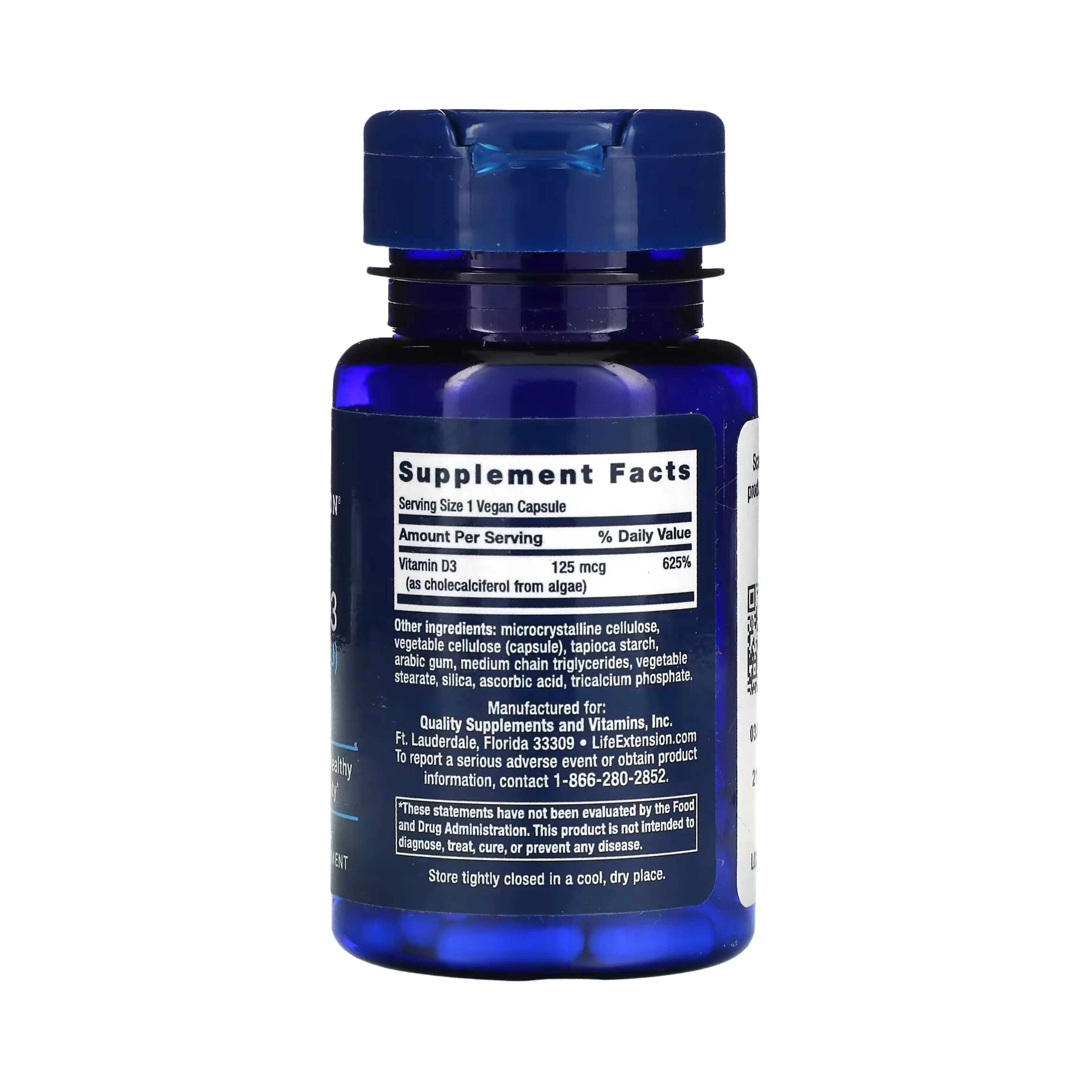 Life Extension - Vegan Vitamin D3, 60 Vegan Capsules