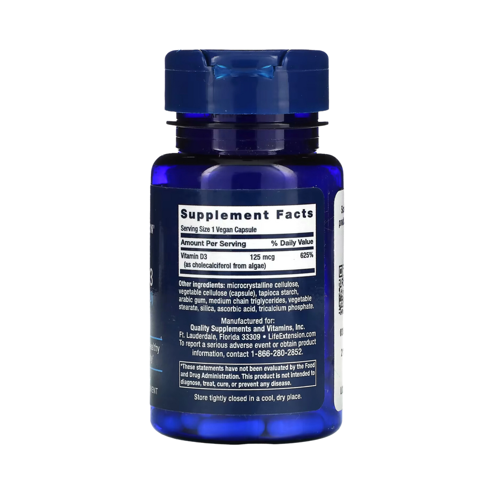 Life Extension - Vegan Vitamin D3, 60 Vegan Capsules