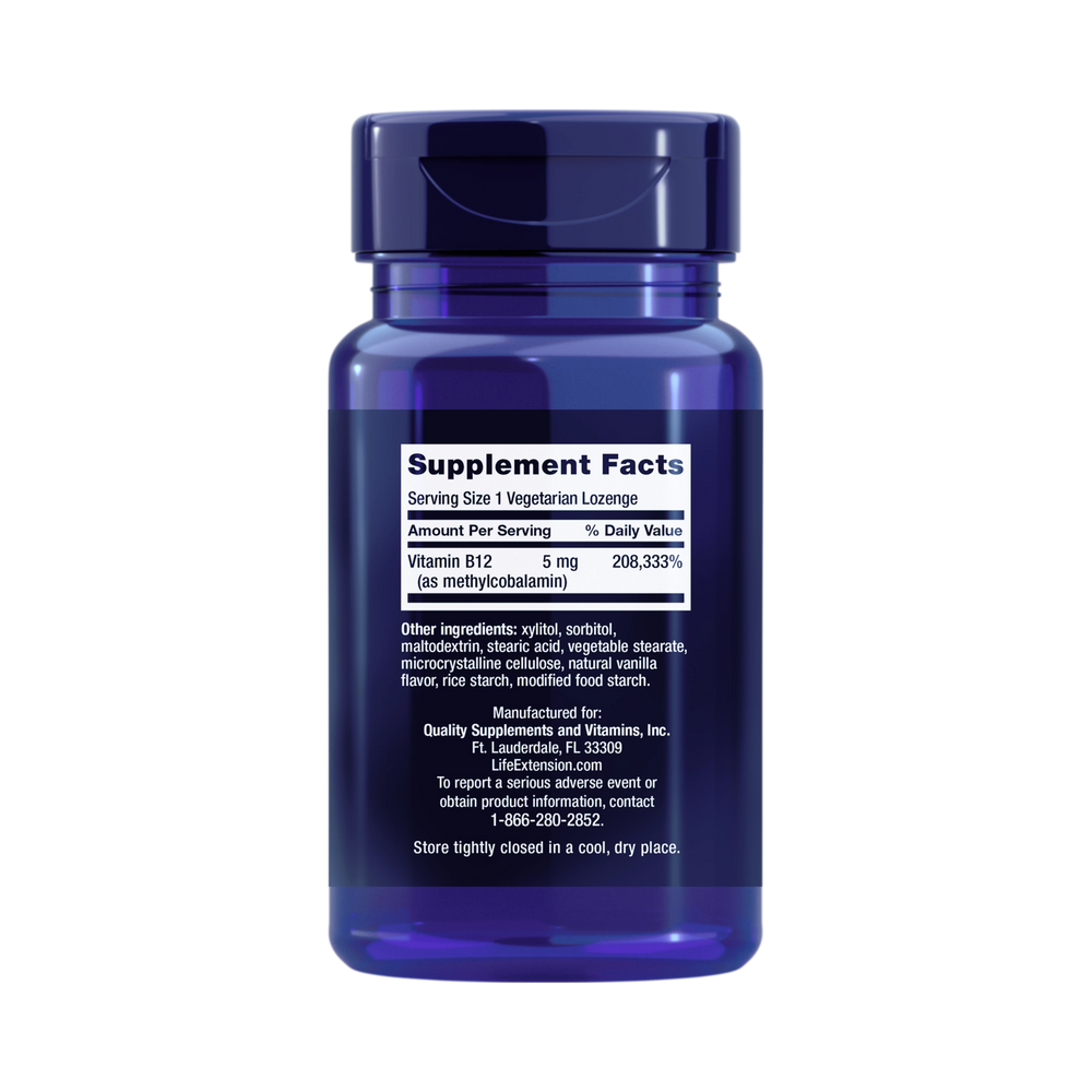 Life Extension, Vitamin B12 Methylcobalamin (5 mg)