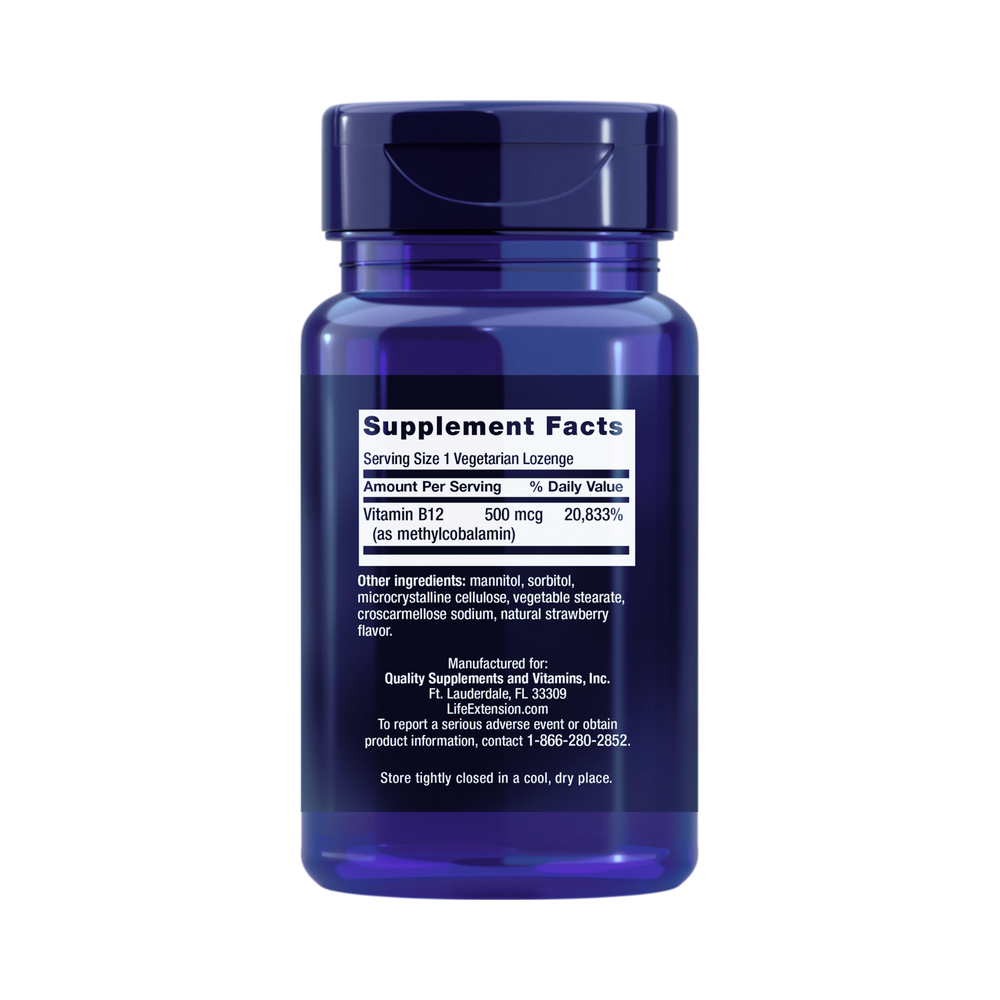 Life Extension, Vitamin B12 Methylcobalamin (500 mcg)