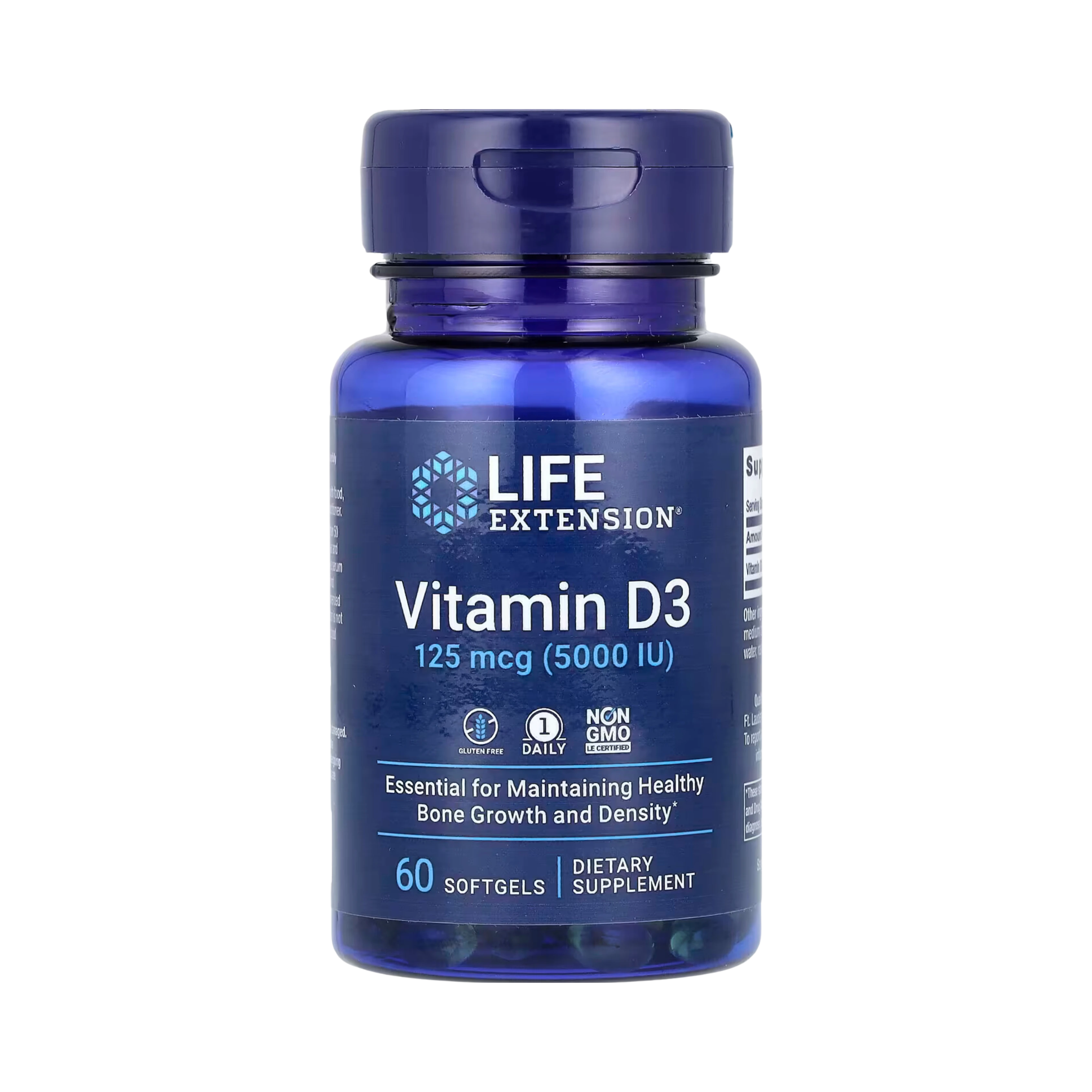 Life Extension - Vitamin D3, 125 mcg, 60 Softgels