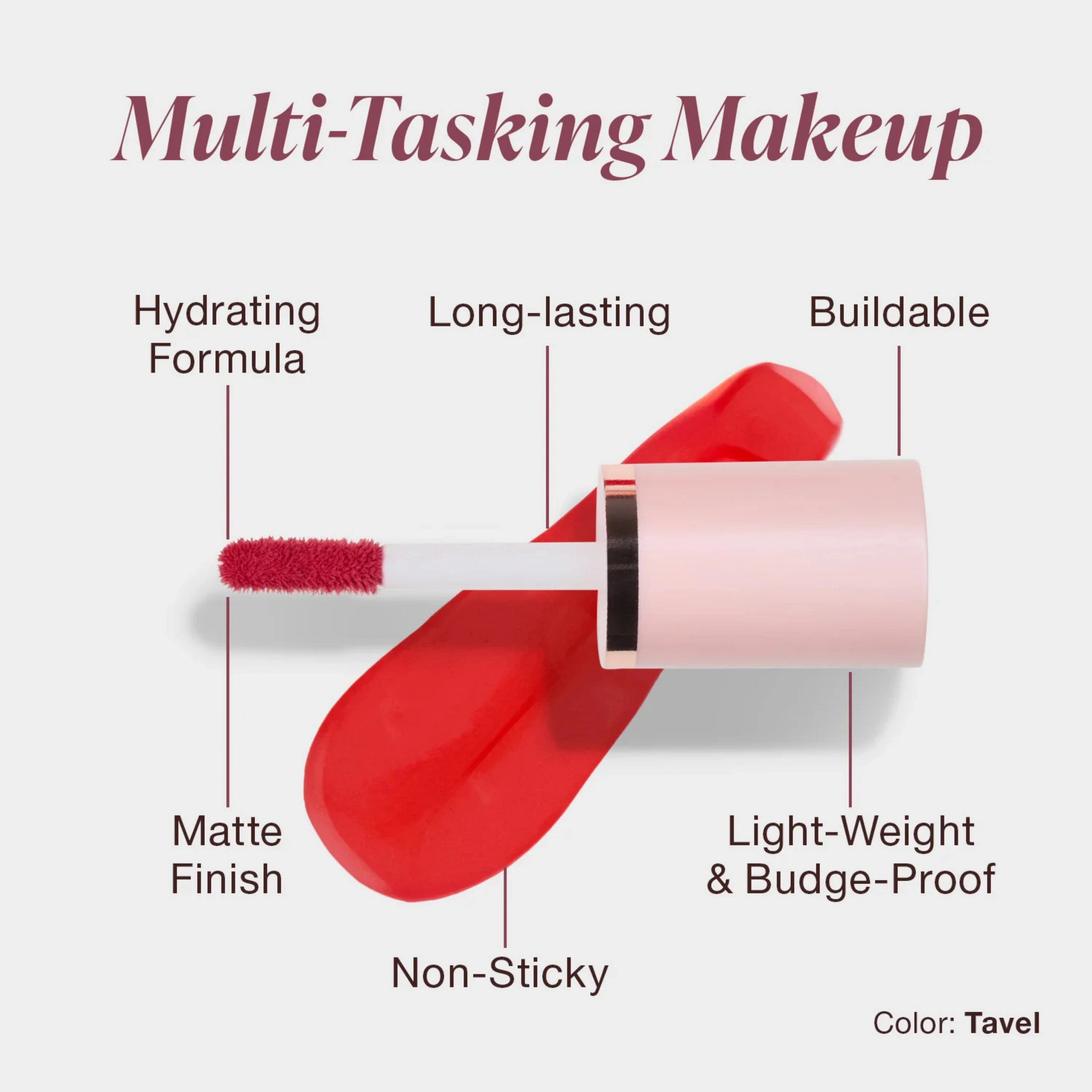 Mineral Fusion, 2-in-1 Lip & Cheek Stain Tavel