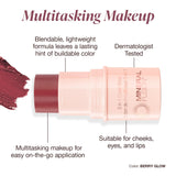 Mineral Fusion, 3-In-1 Color Stick, Berry Glow