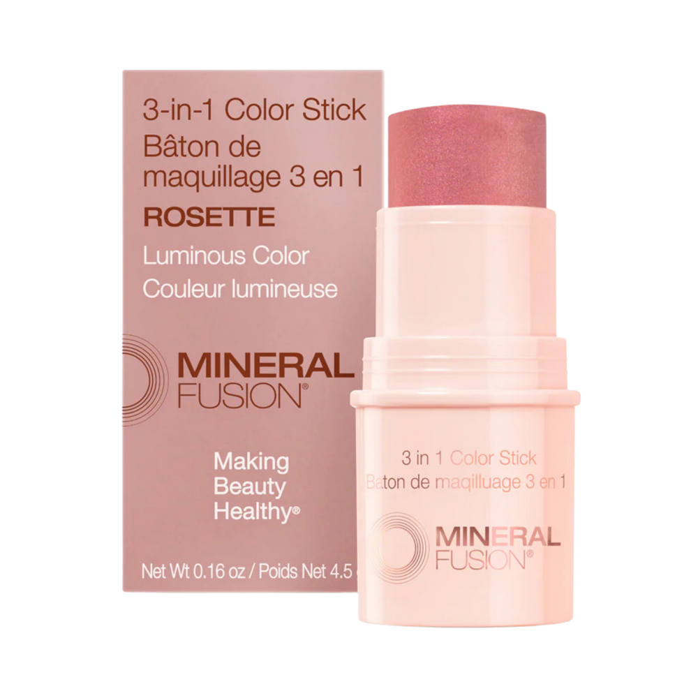 Mineral Fusion, 3-In-1 Color Stick, Rosette