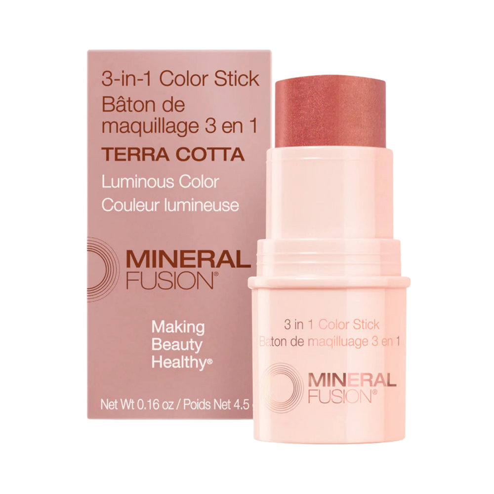 Mineral Fusion, 3-In-1 Color Stick, Terra Cotta