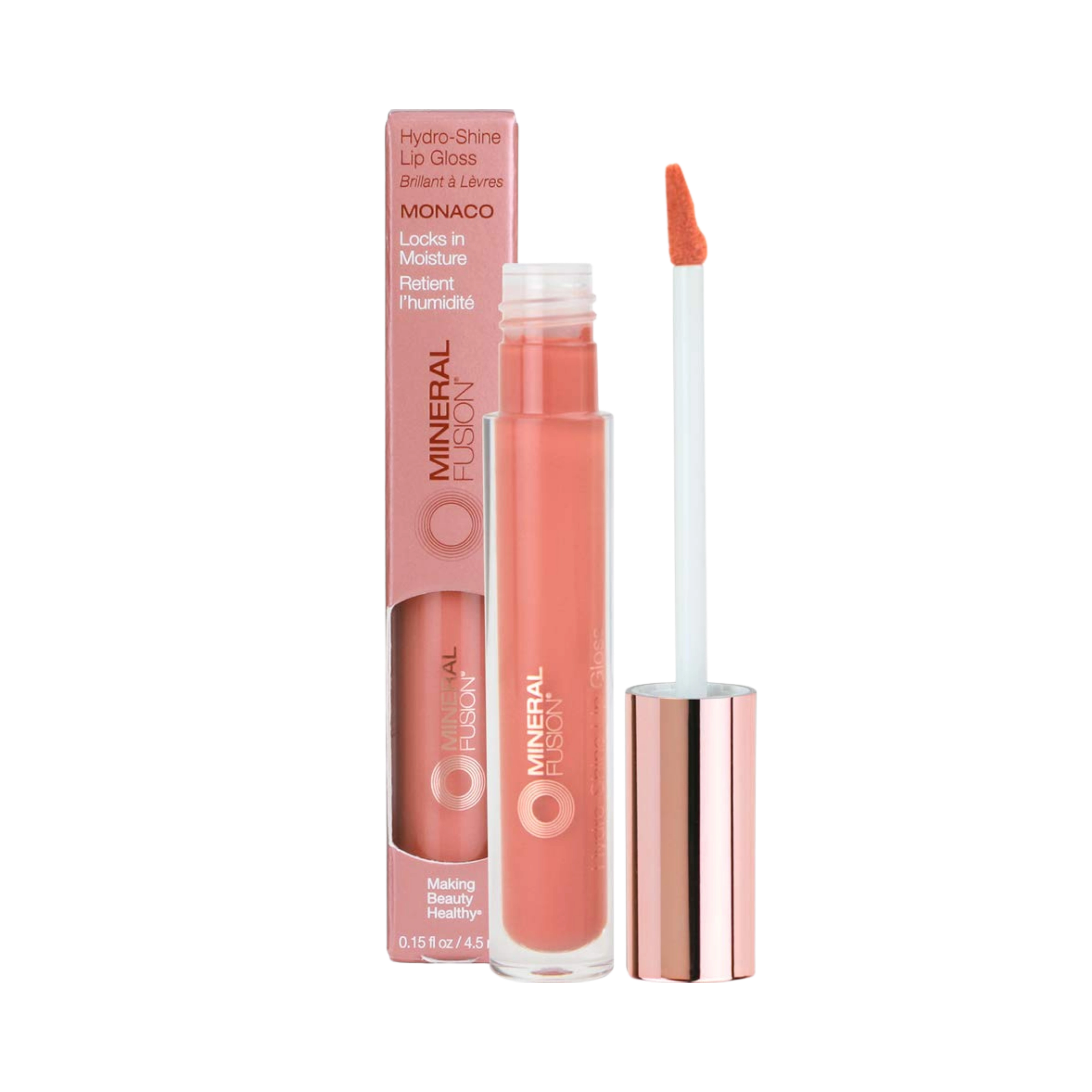 Mineral Fusion, Hydro-Shine Lip Gloss, Monaco