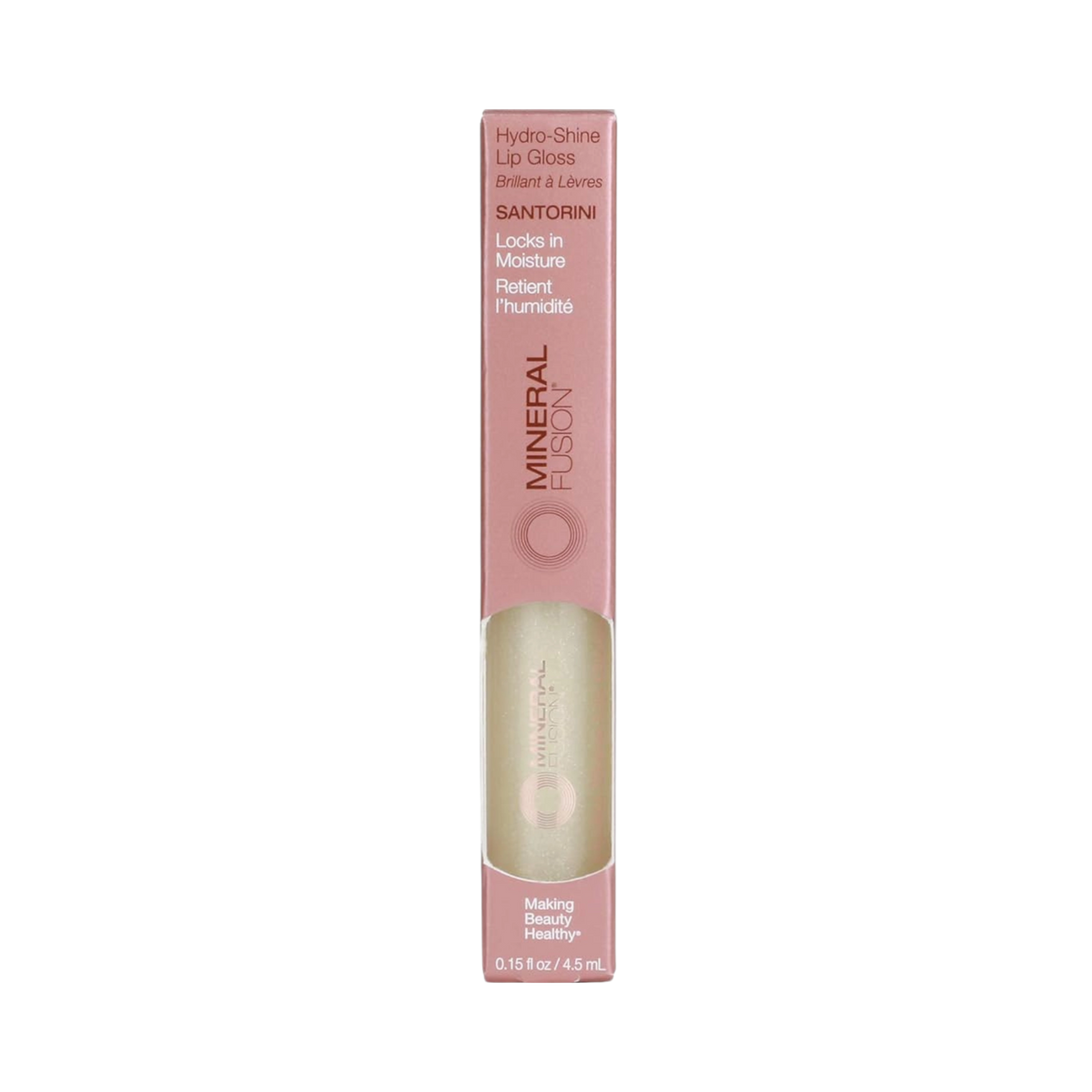 Mineral Fusion, Hydro-Shine Lip Gloss, Santorini