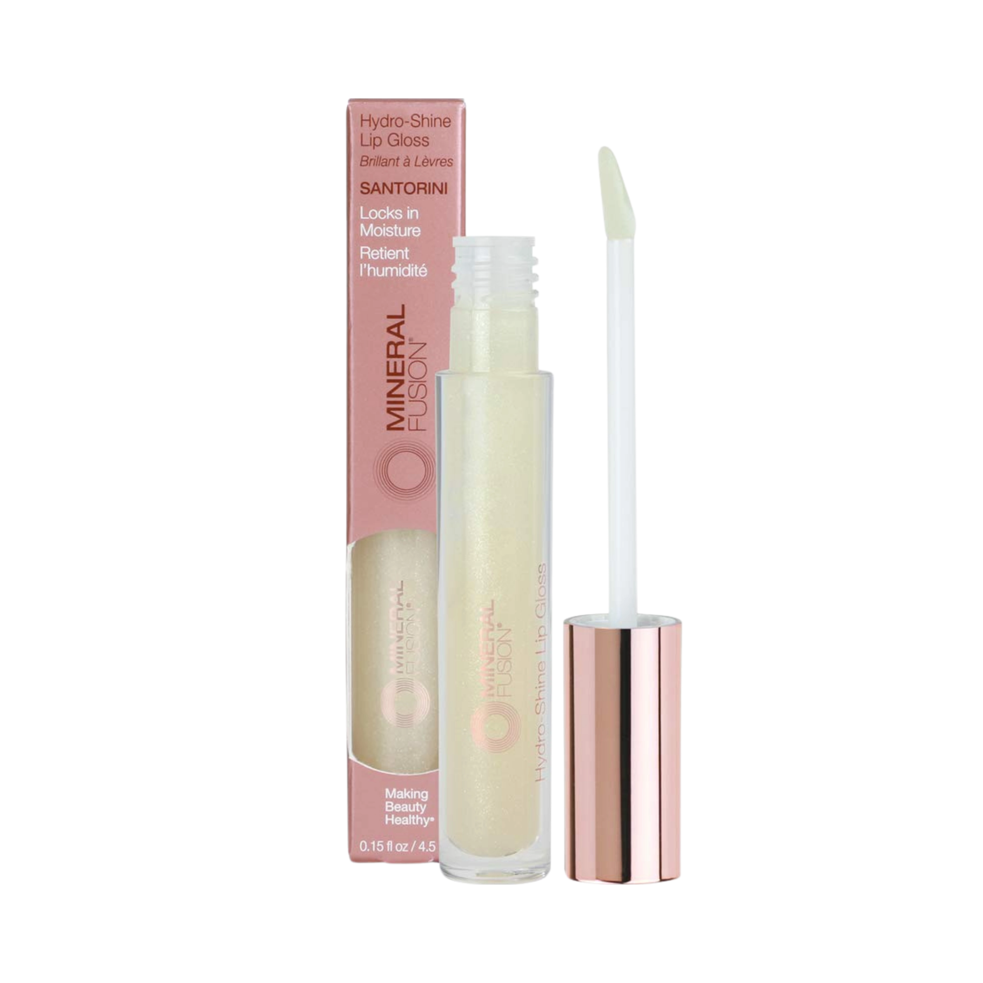 Mineral Fusion, Hydro-Shine Lip Gloss, Santorini