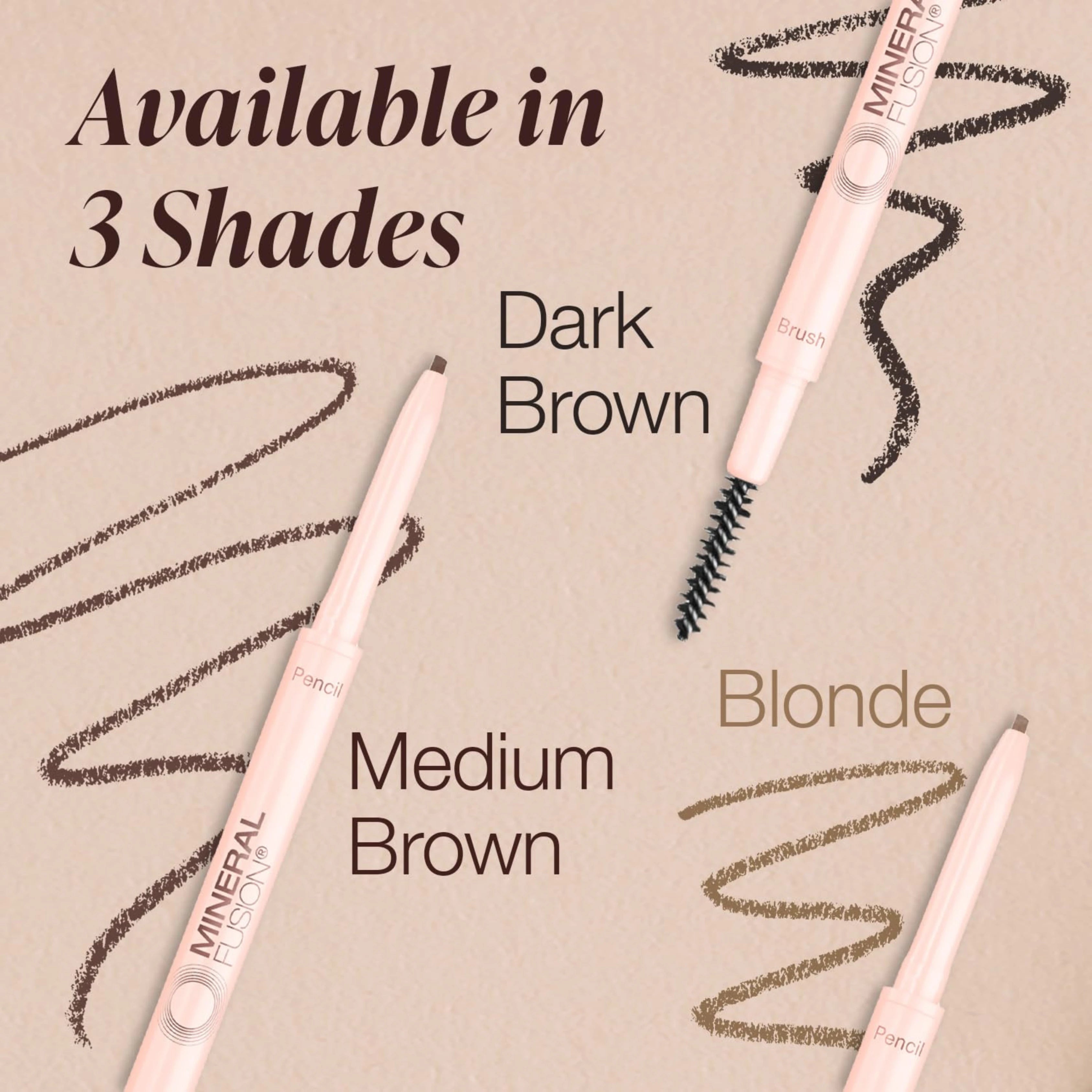 Mineral Fusion, Retractable Brow Pencil, Dark Brown