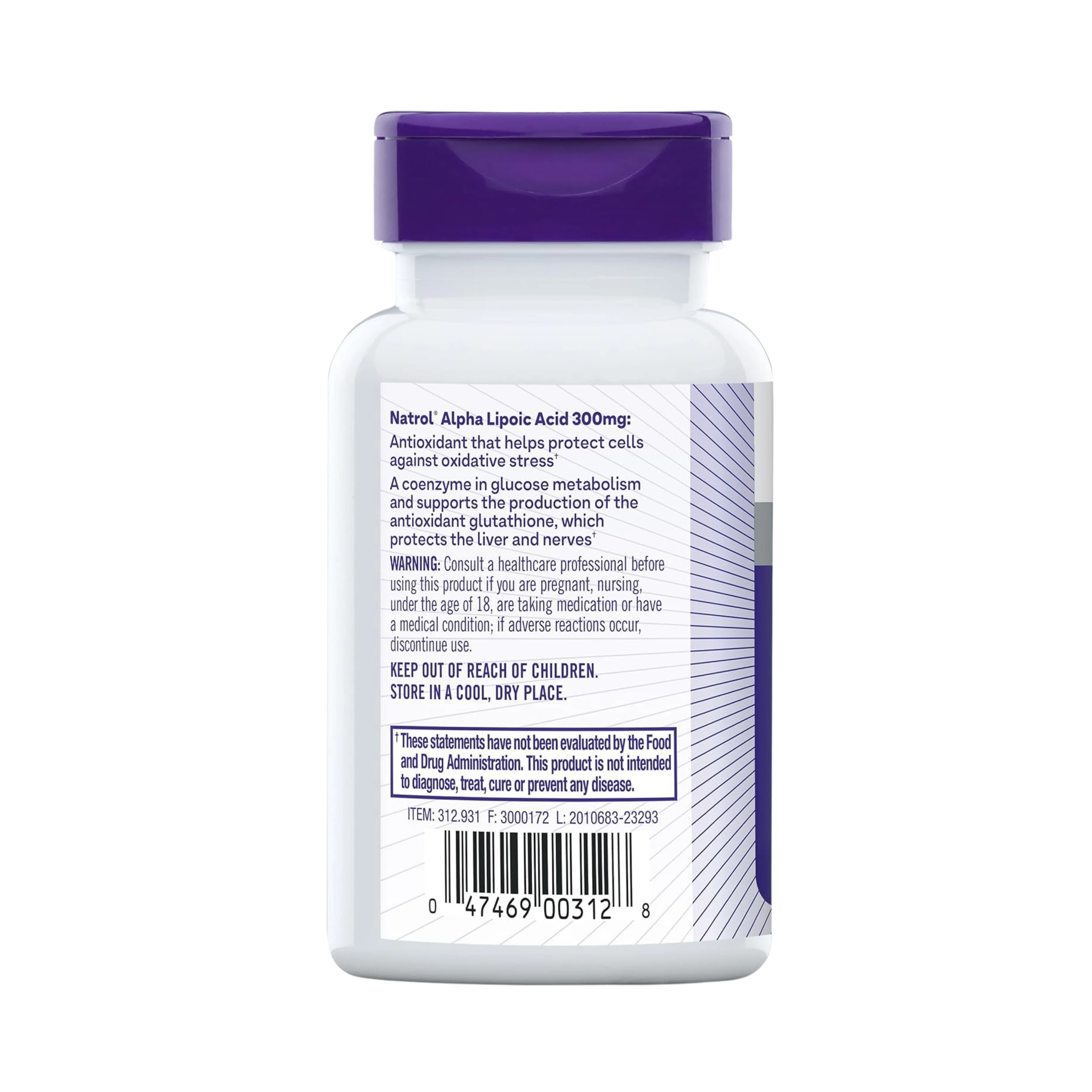 Natrol, Alpha Lipoic Acid, 300 mg, 50 Capsules