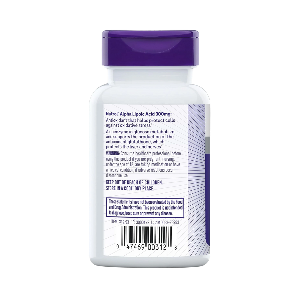 Natrol, Alpha Lipoic Acid, 300 mg, 50 Capsules