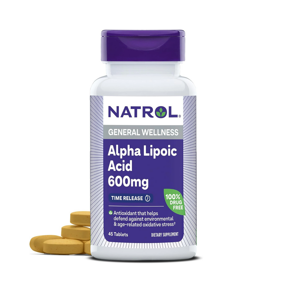 Natrol, Alpha Lipoic Acid, Time Release, 600 mg, 45 Tablets