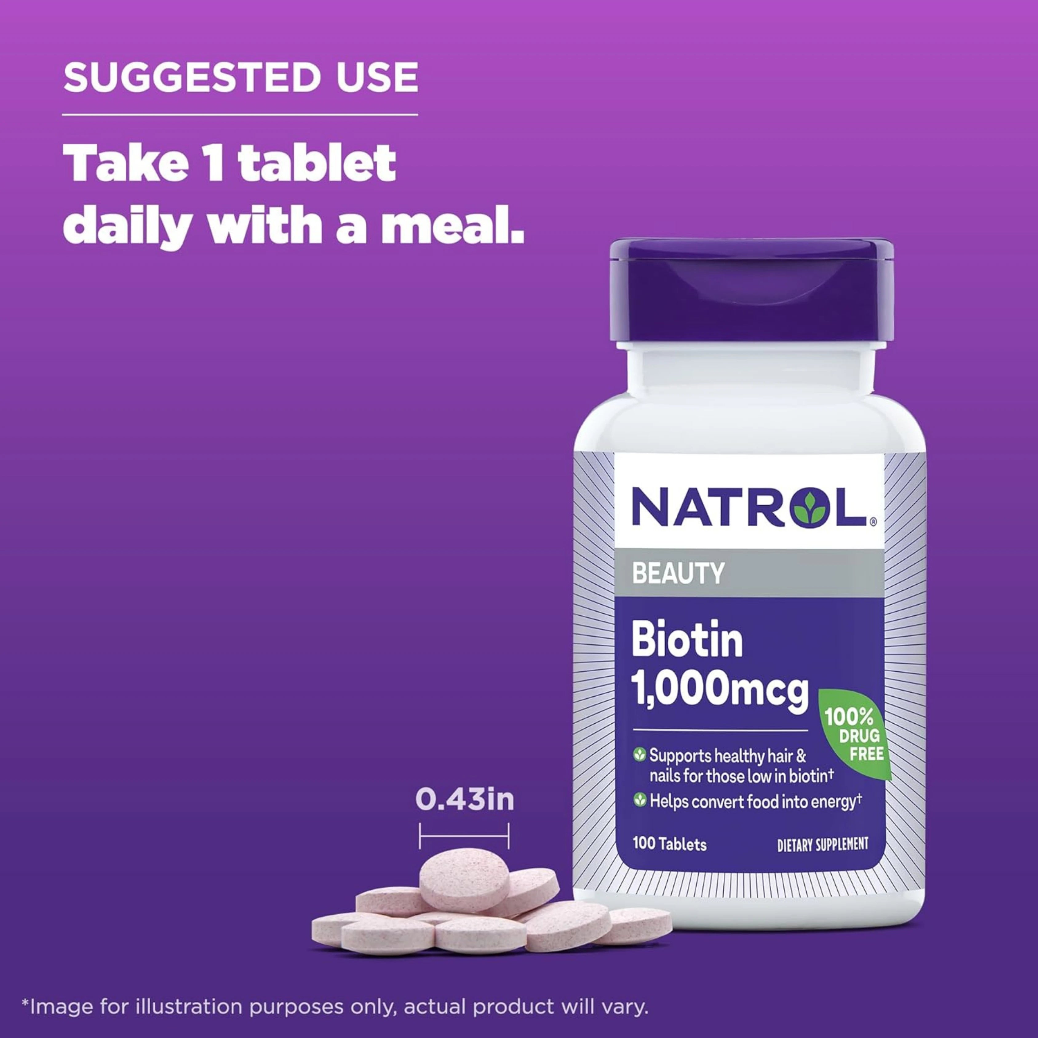 Natrol, Biotin, 100 Tablets