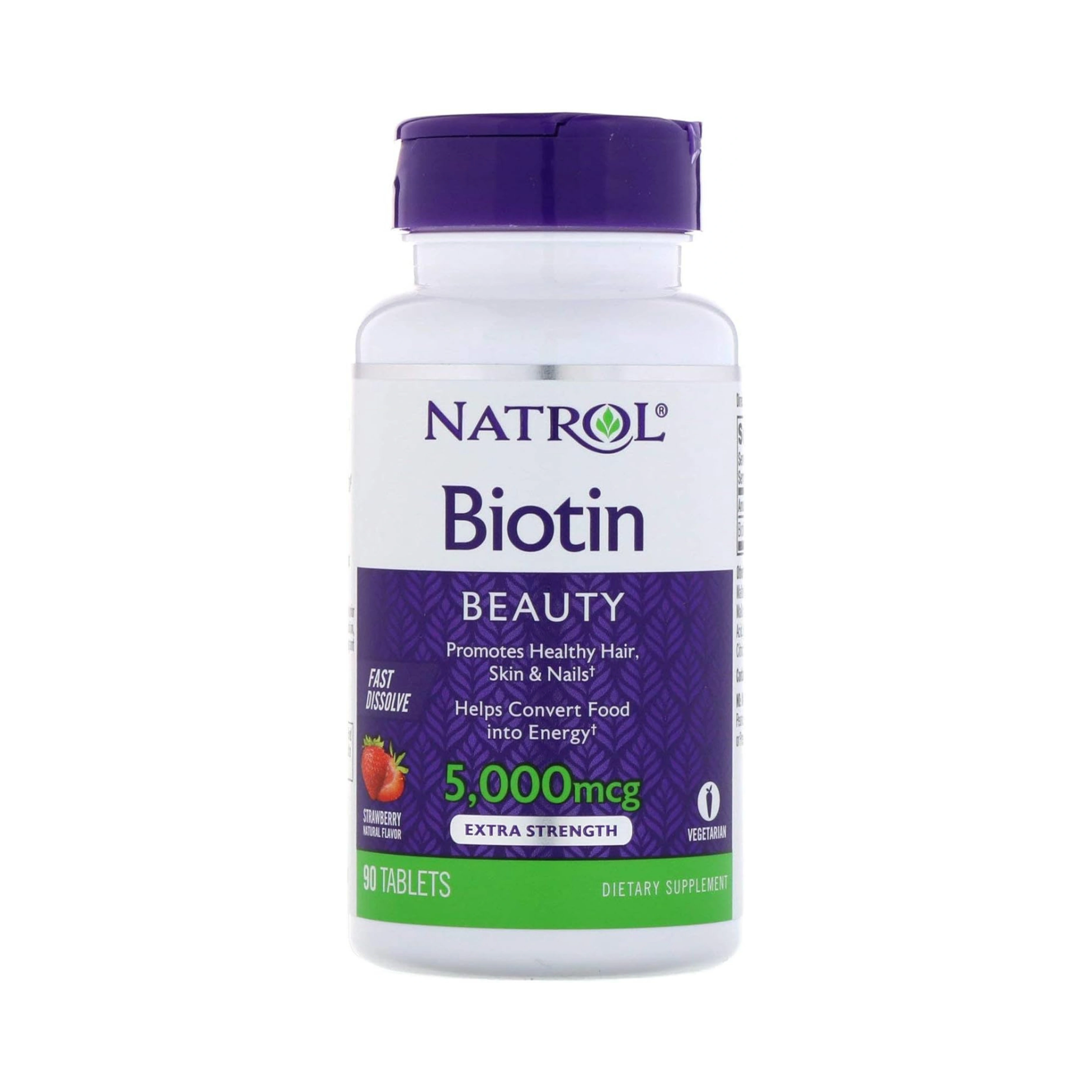 Natrol, Biotin 5000 Mcg, Fast Dissolve, 90 Tablets