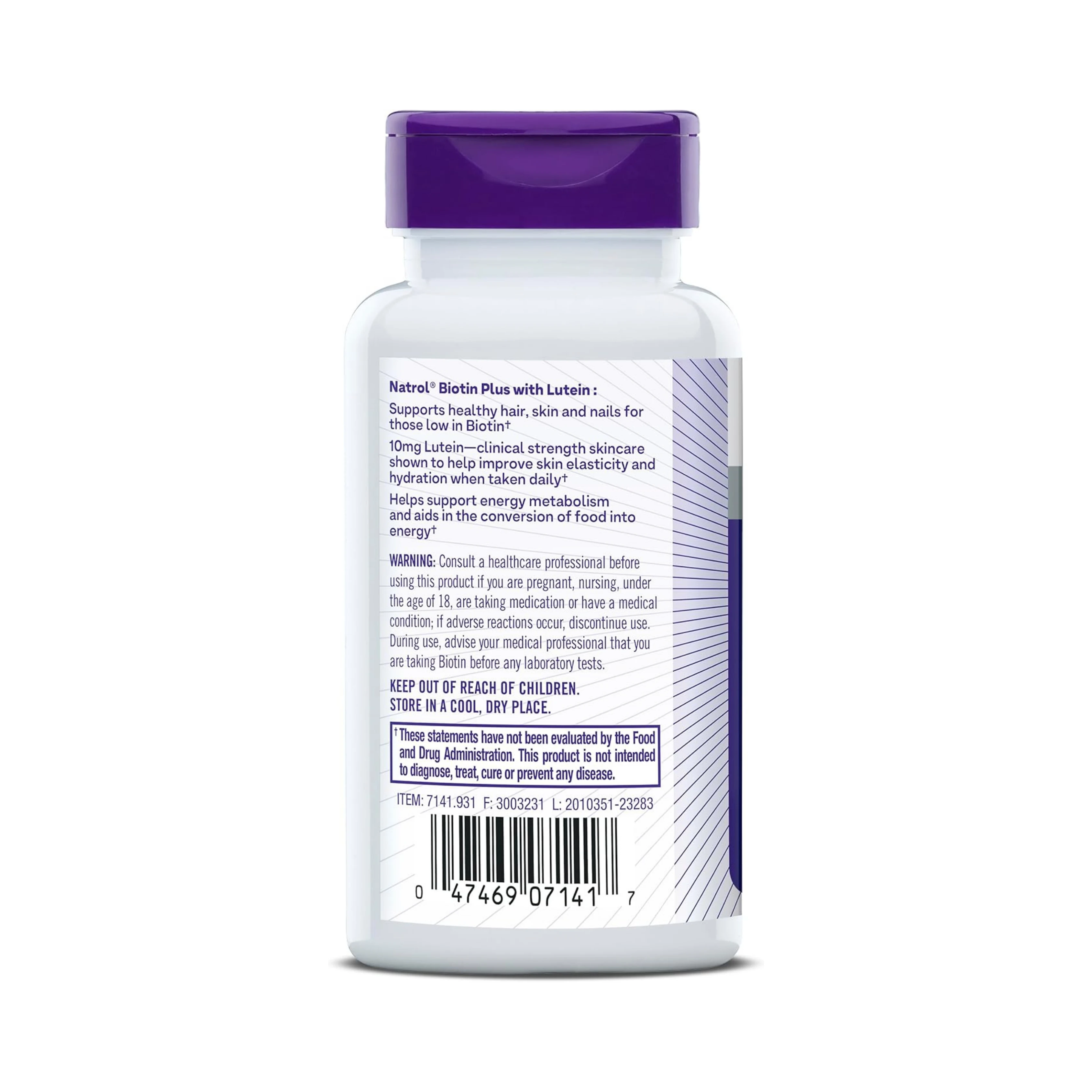Natrol, Biotin Plus, Extra Strength, 5,000 mcg, 60 Tablets