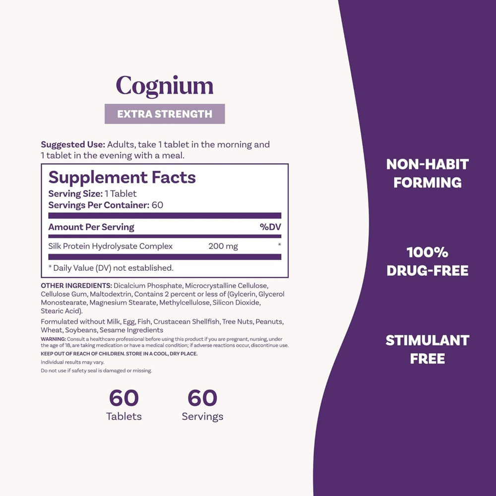 Natrol, Cognium Memory, Extra Strength, 400 mg, 60 Tablets