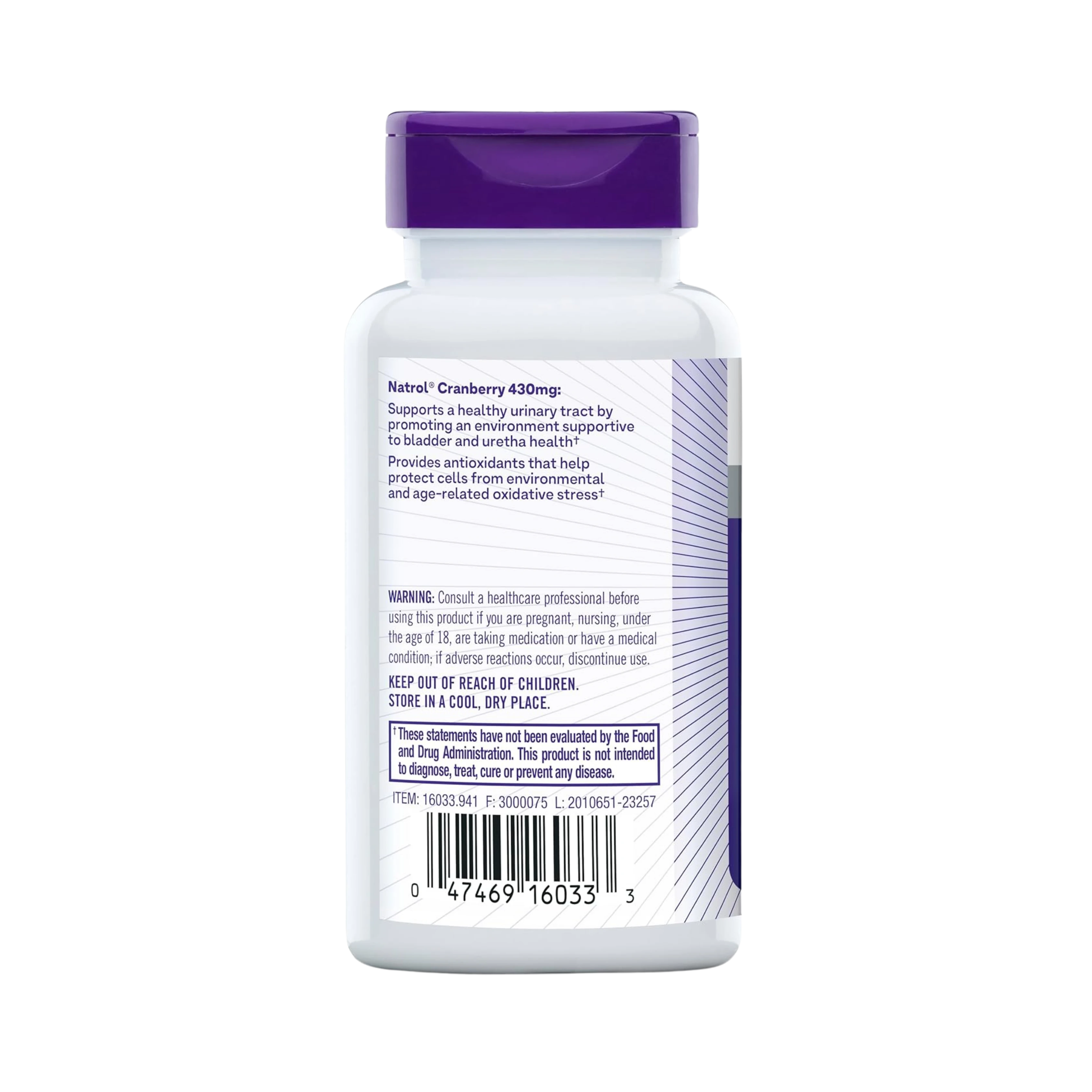 Natrol,  Cranberry Capsules, 800mg, 30 Capsules