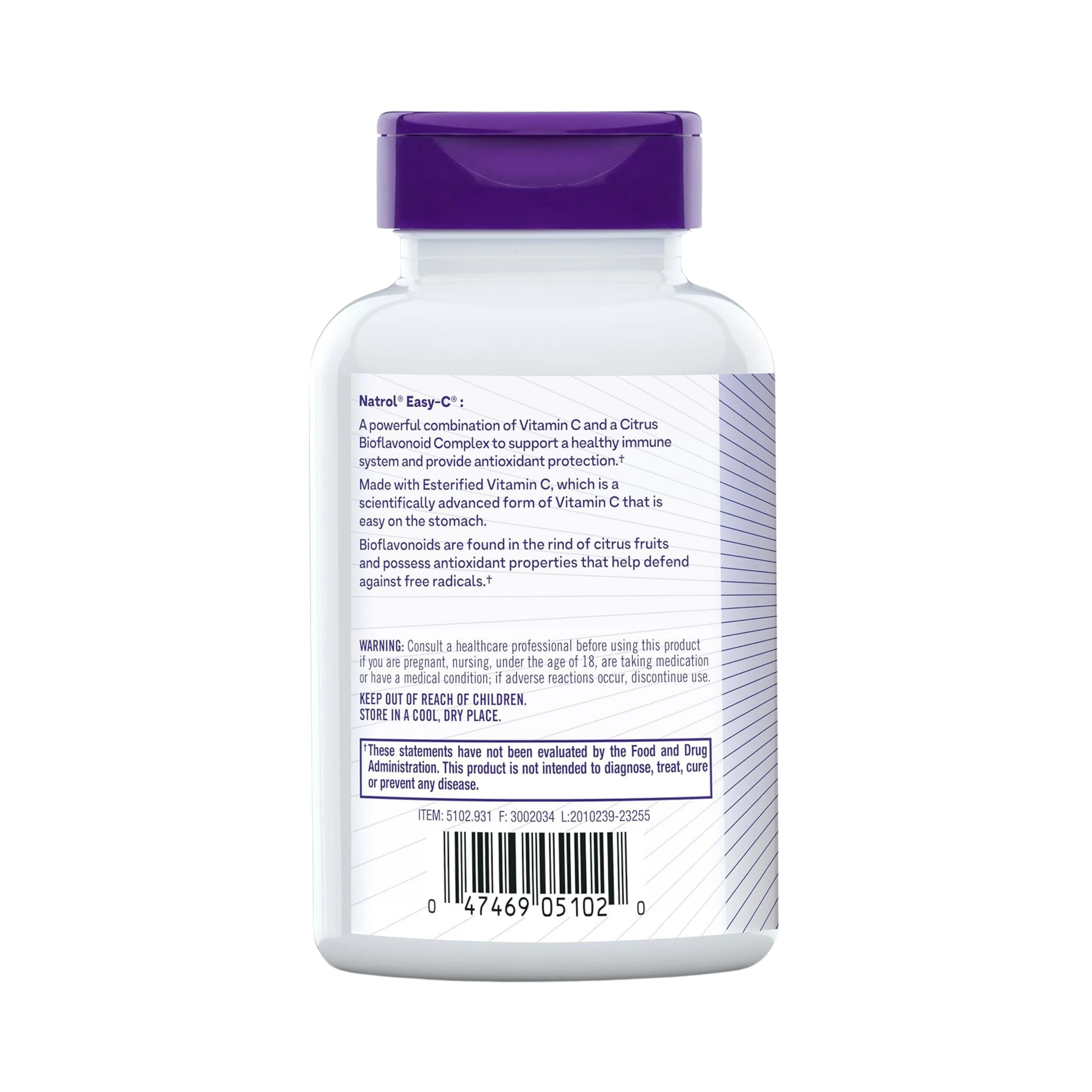 Natrol, Easy-c, 500mg, 120 Capsules
