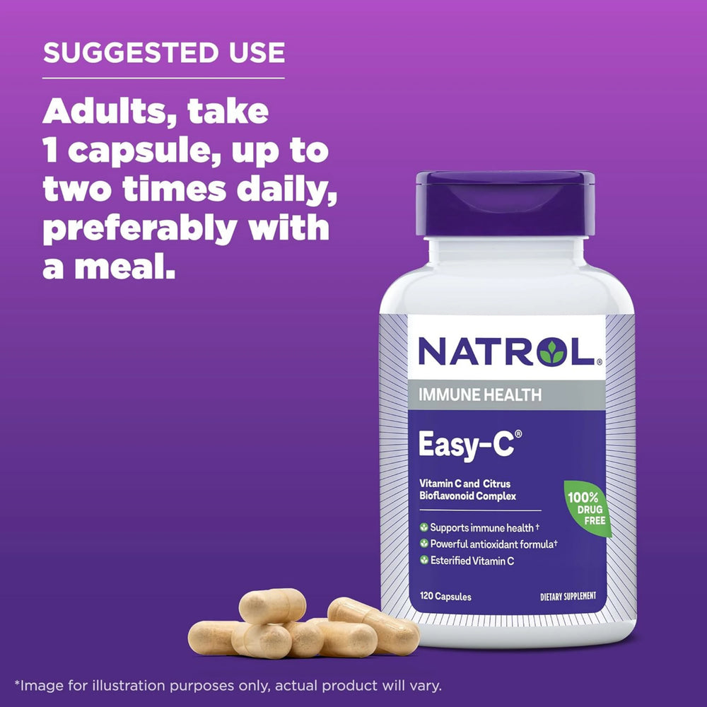 Natrol, Easy-c, 500mg, 120 Capsules