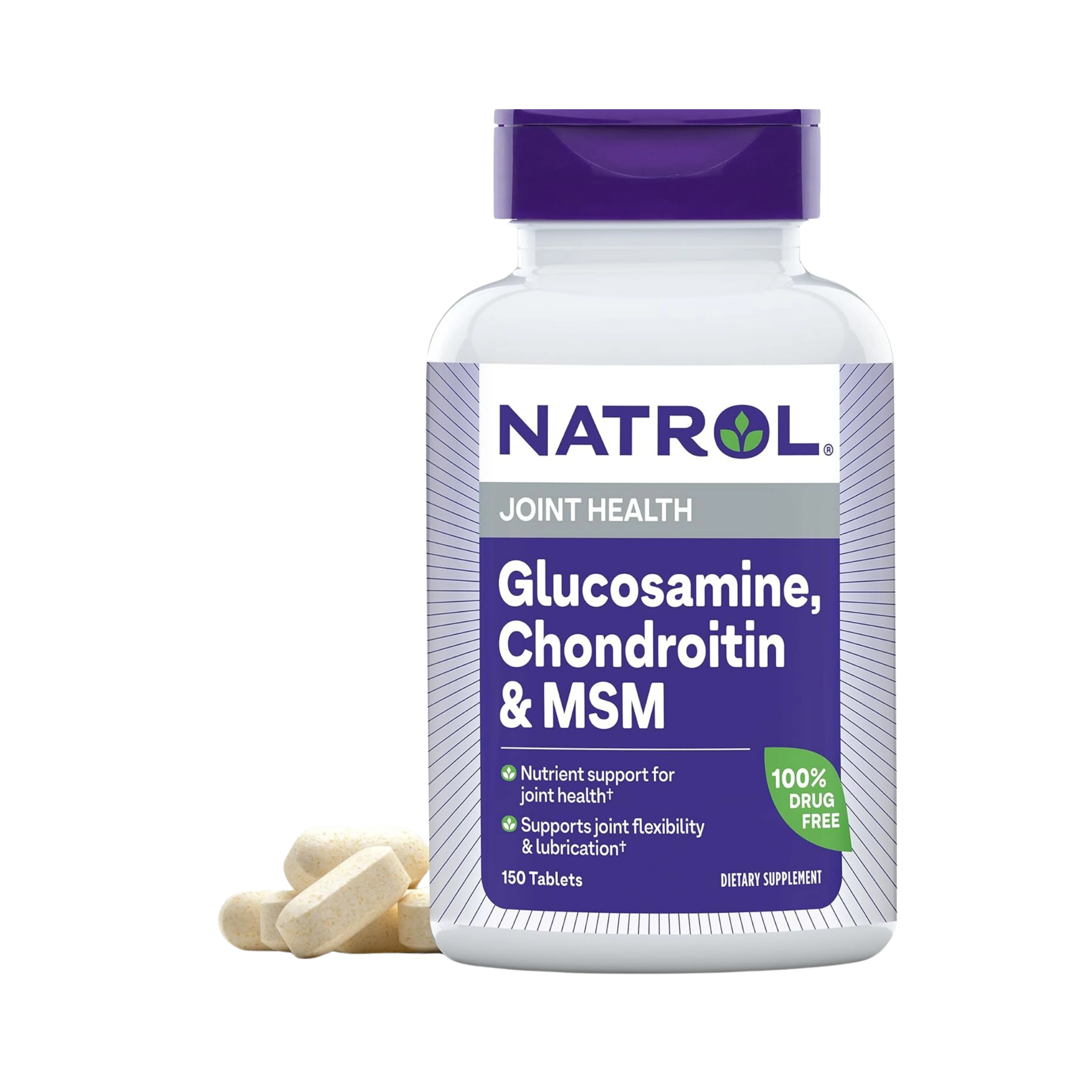 Natrol, Glucosamine, Chondoritin & MSM - 150 Tablets
