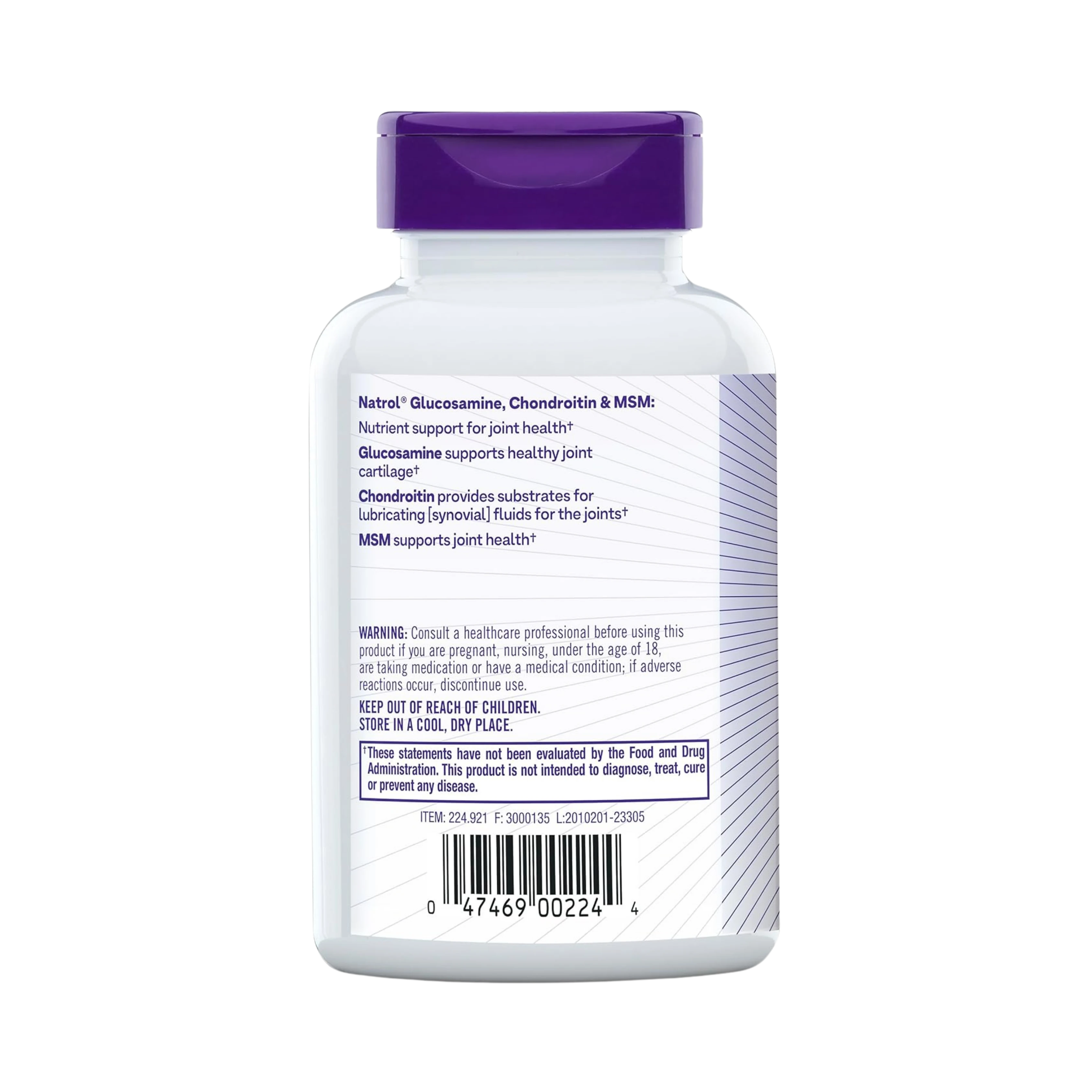 Natrol, Glucosamine, Chondoritin & MSM - 150 Tablets