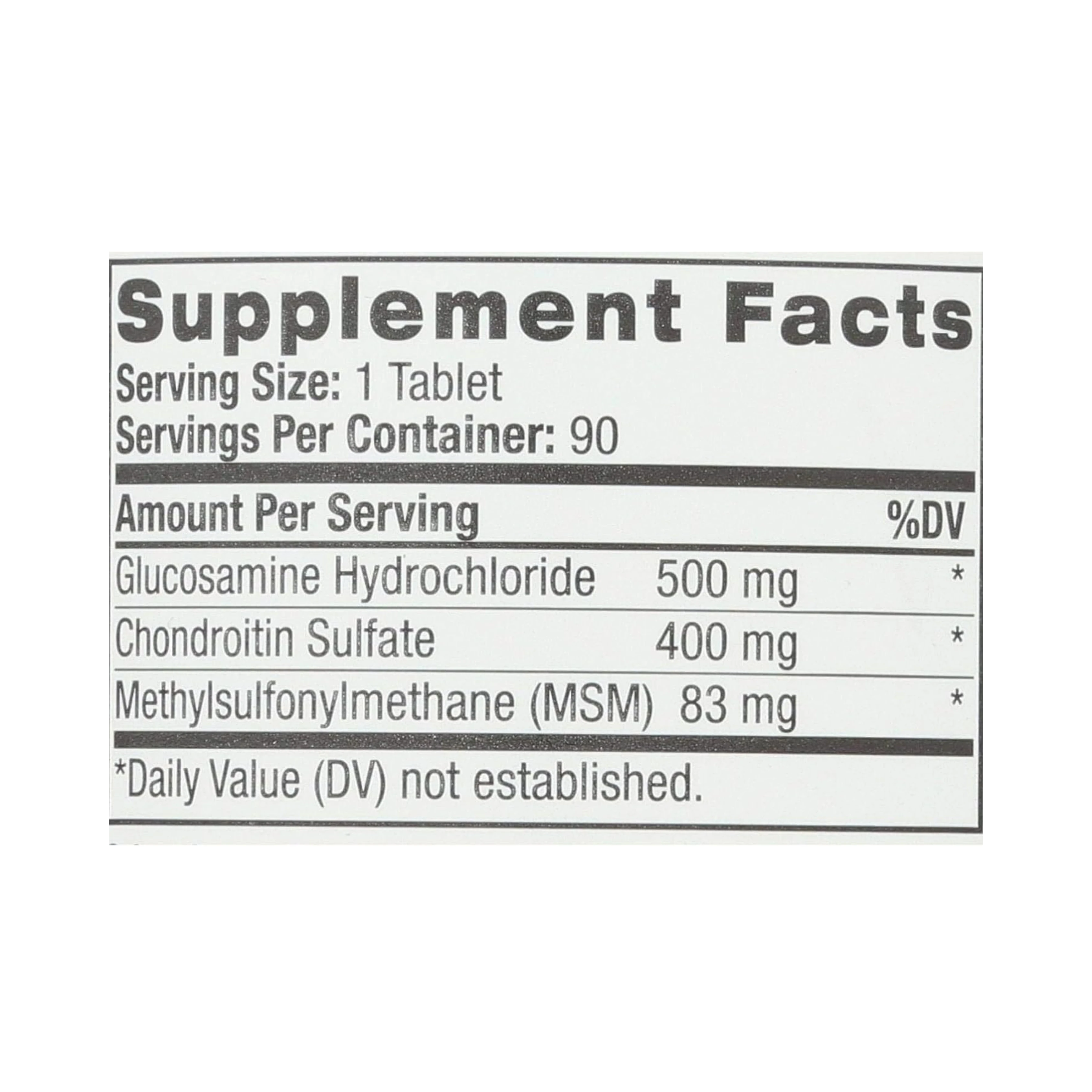 Natrol, Glucosamine, Chondroitin & MSM, 90 Tablets
